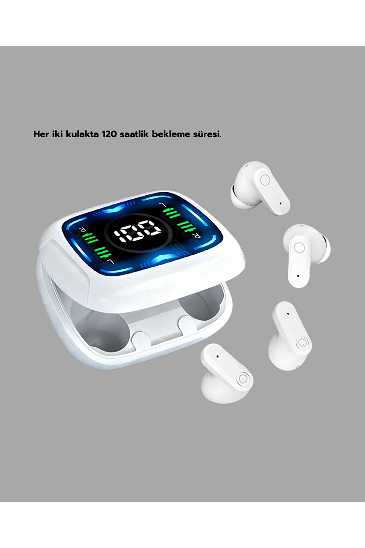 Buti̇k Bluetooth 5.4 Teknoloji̇li̇ Kablosuz Kulaklık Led G&ouml;stergeli̇