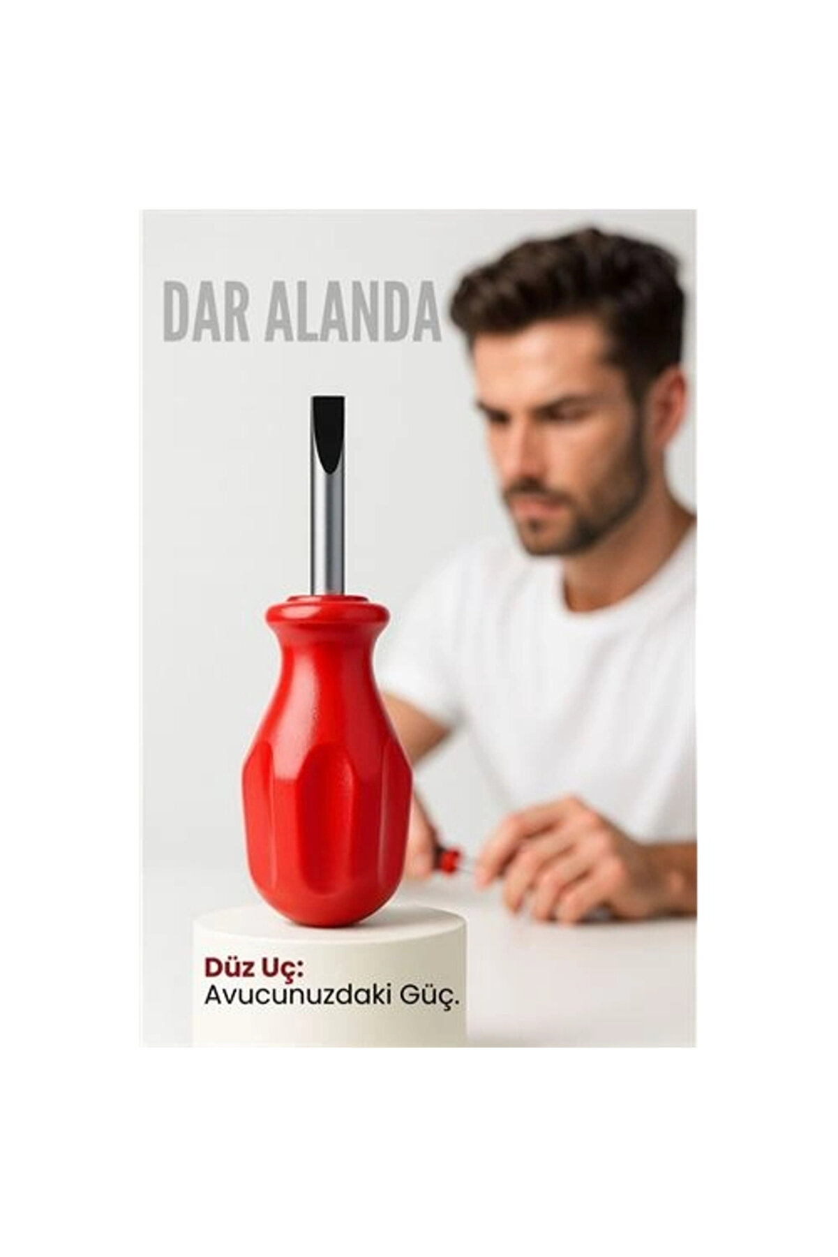 Buti̇k Avu&ccedil; İ&ccedil;i̇ Mi̇ni̇ Topa&ccedil; Tornavi̇da D&uuml;z U&ccedil;lu Kısa Şaft Ufak Vi̇dalama Anahtarı Hassas El Aleti̇