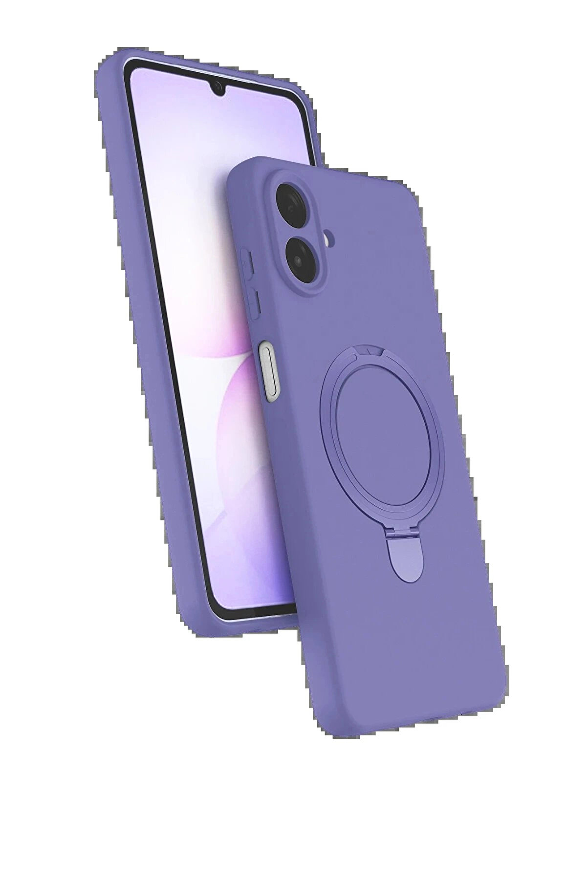 Buti̇k Samsung Galaxy A07 4G Regal Magsafe Standlı Kapak - Li̇la-(5796)