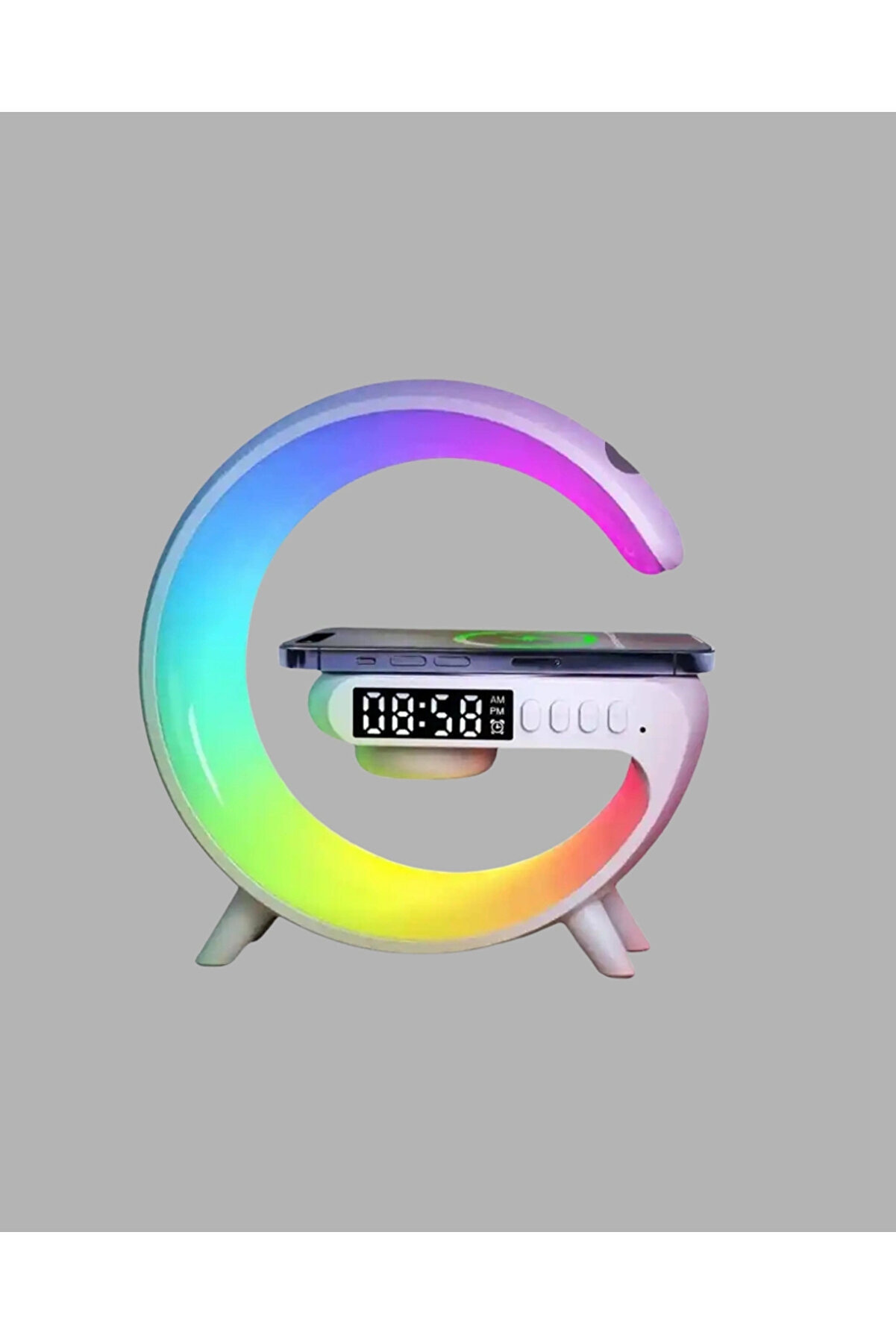 Buti̇k 15W Hızlı Kablosuz Şarj Destekli̇ &Ccedil;ok Fonksi̇yonlu Akıllı Masa Lambası