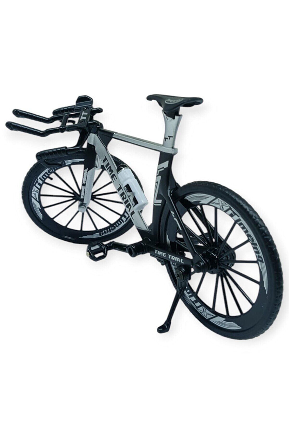 Ethab Ti̇caret Model Ara&ccedil;lar -1/10 Metal Yarış Bi̇si̇kleti̇ 18 Cm - Gri̇