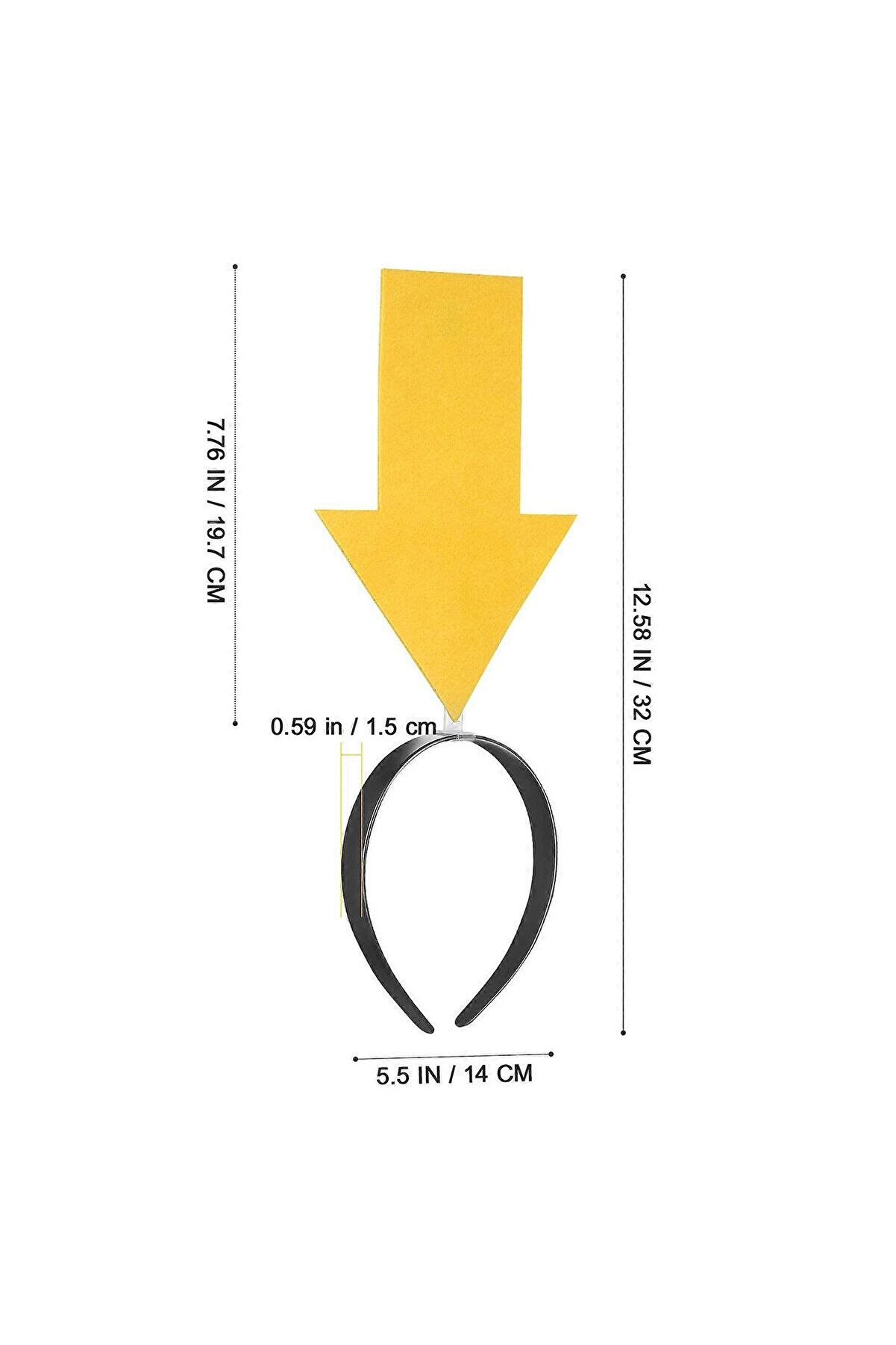 Ethab Ti̇caret Ki̇şi̇selleşti̇ri̇lebi̇li̇r Ok Ta&ccedil; &ndash; &Uuml;zeri̇ne Yazı Yazılabi̇len Parti̇ Tacı Sarı Renk