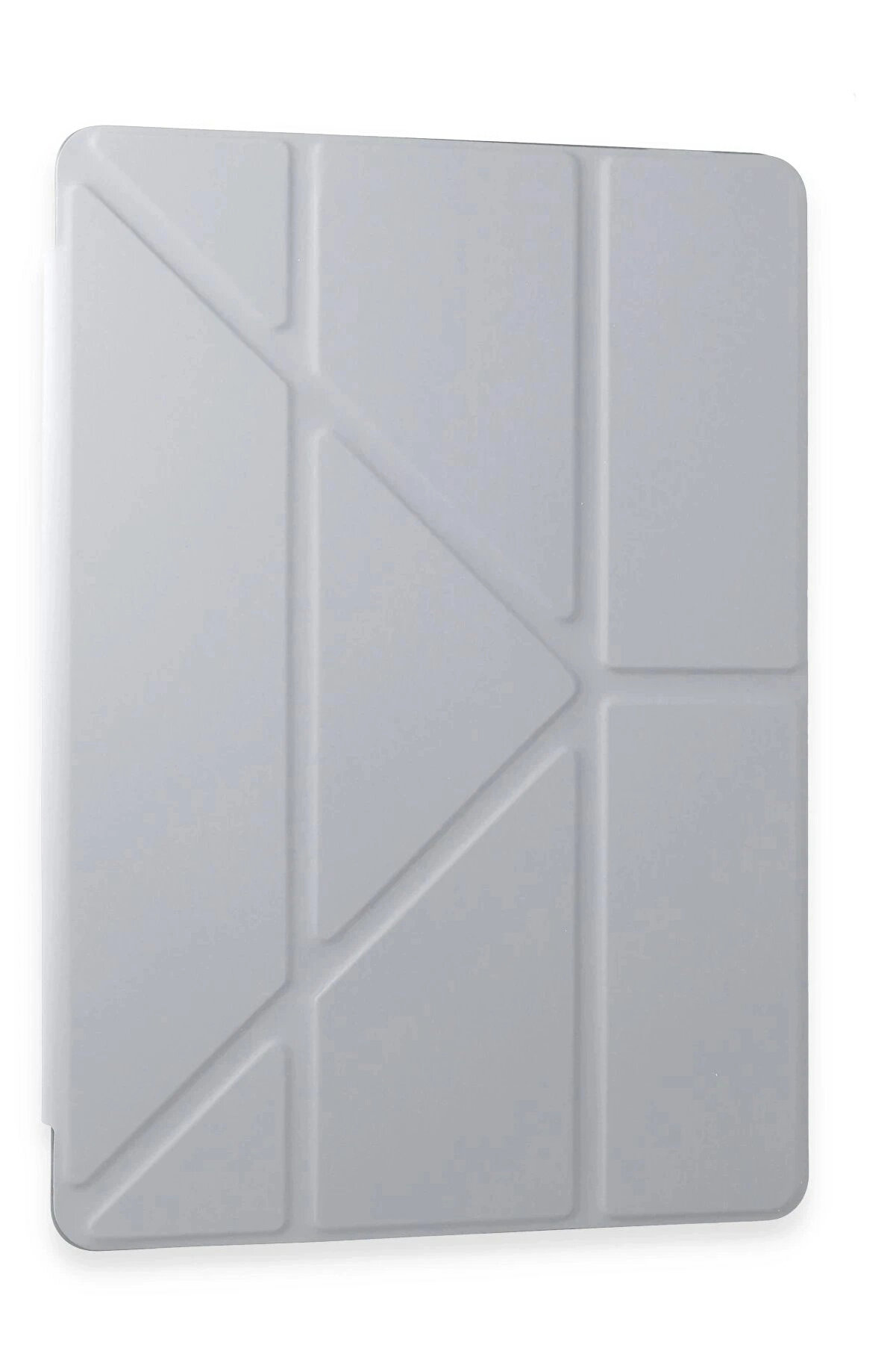 Buti̇k Samsung Galaxy Tab A9 Kılıf Kalemli̇kli̇ Mars Tablet Kılıfı - Gri̇-(5796)