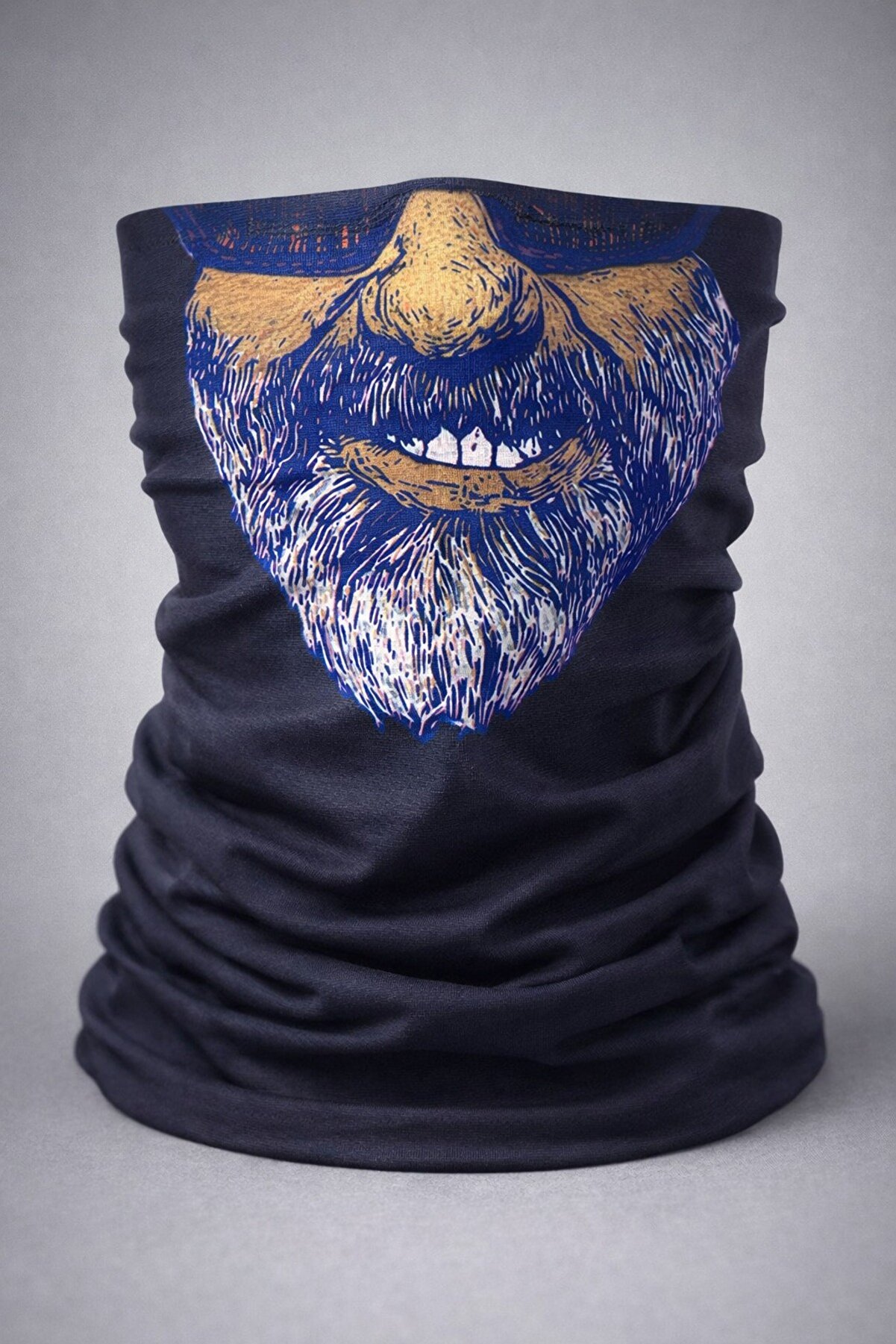 Ethab Ti̇caret Sakallı Y&uuml;z Desenli̇ Baf Buff &ndash; &Ccedil;ok Ama&ccedil;lı Boyunluk &Amp Maske 1 No