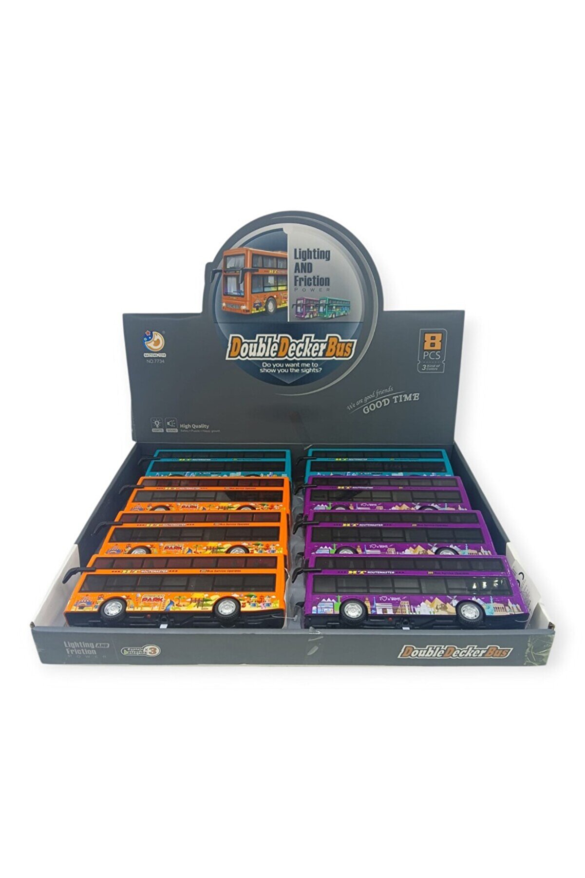 Ethab Ti̇caret - Sesli̇ Işıklı &Ccedil;i̇ft Katlı Otob&uuml;s 1 Adet 8