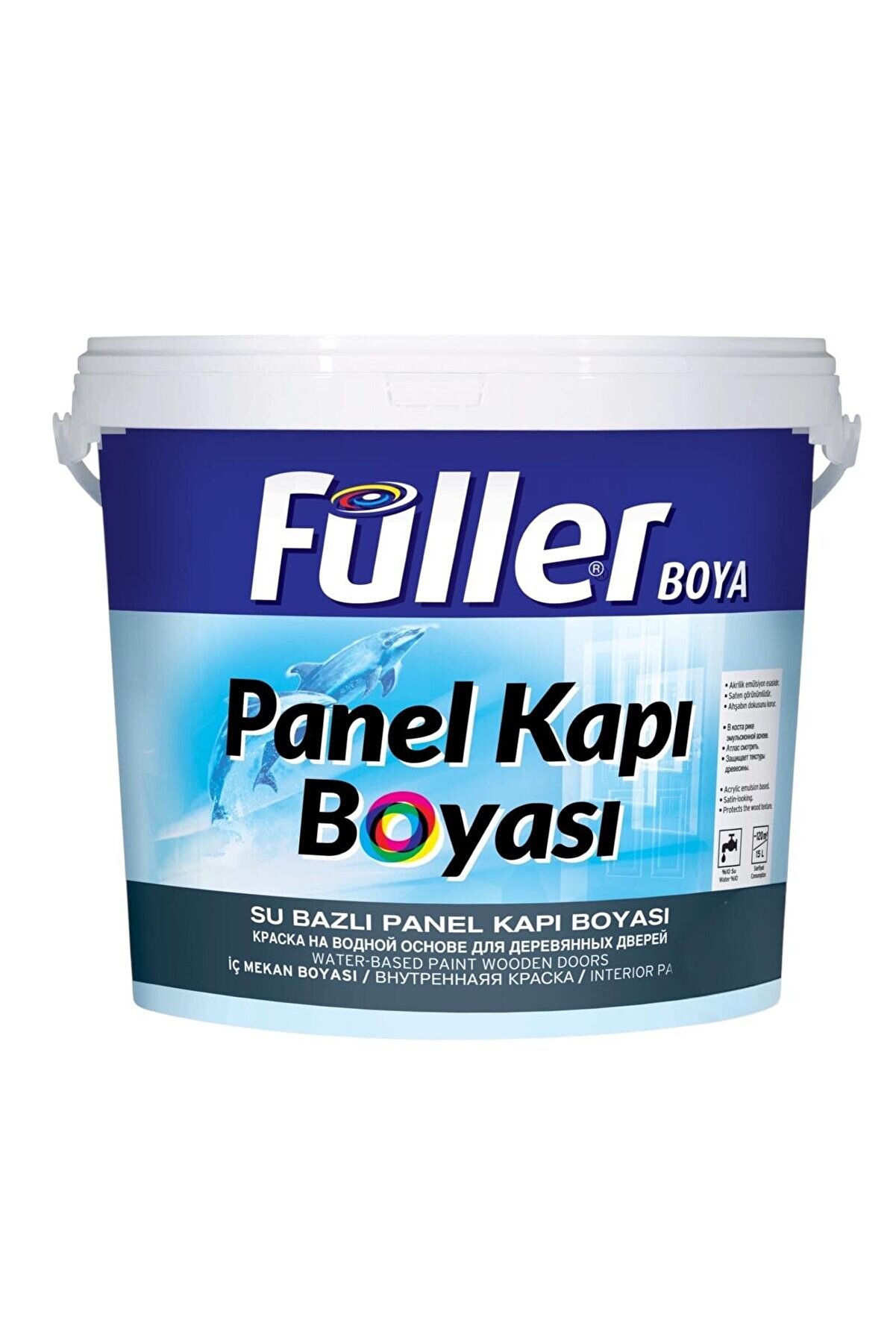 Ethab Ti̇caret Panel Kapı Boyası Beyaz 0,75 Li̇tre