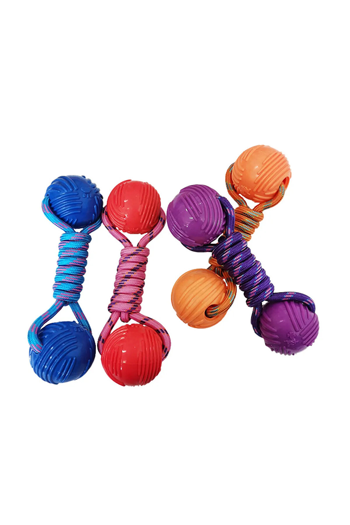 Ethab Ti̇caret Karamel &Ouml;rg&uuml; Halter K&ouml;pek Oyuncak 23 Cm Renkli̇