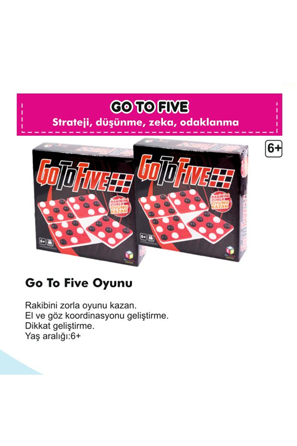 Ethab Ti̇caret Go To Fıve Strateji̇, D&uuml;ş&uuml;nme, Zeka, Odaklanma Oyunu