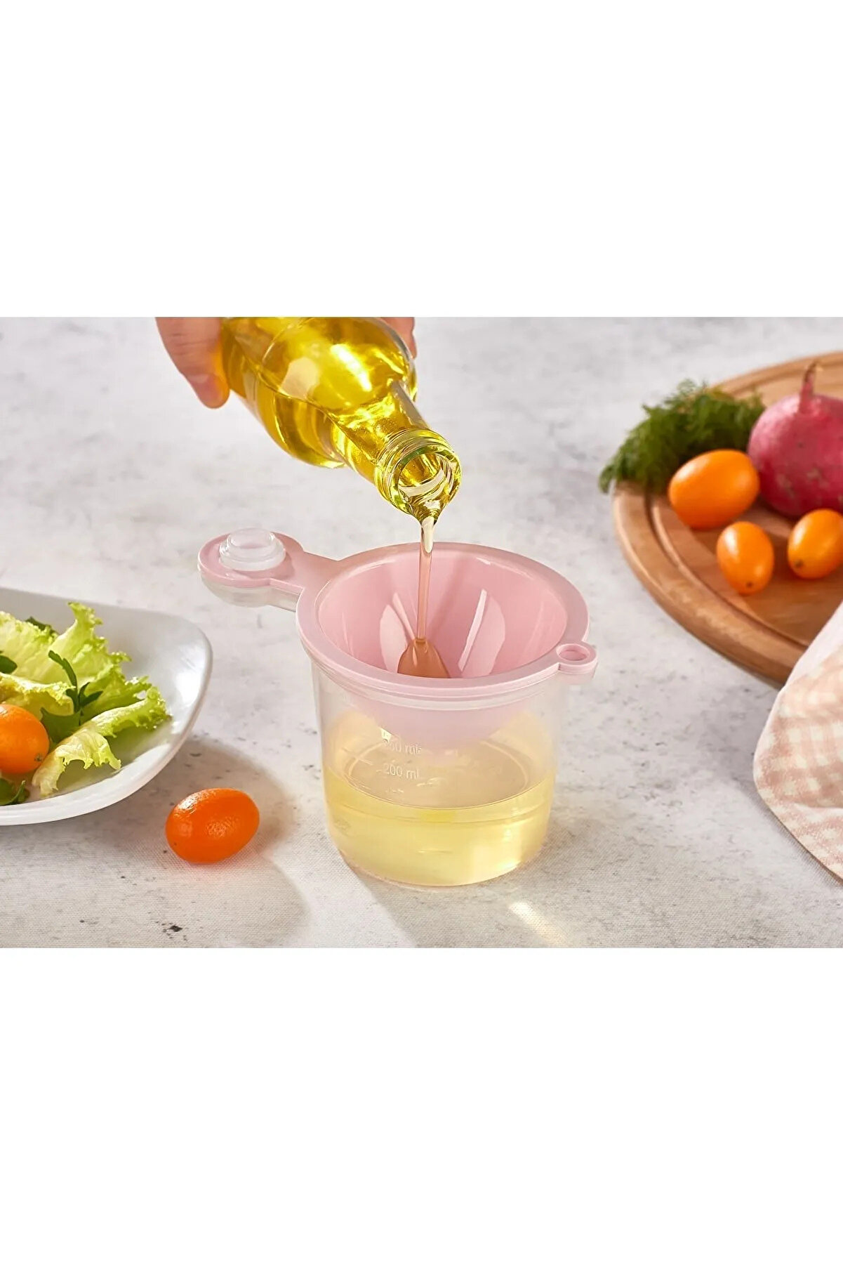 Ethab Ti̇caret 5 İn 1 S&uuml;zge&ccedil; - Huni̇ - Li̇mon Sıkacağı - Yumurta Akı Ayırıcı Hazneli̇ Mutfak Aparatı