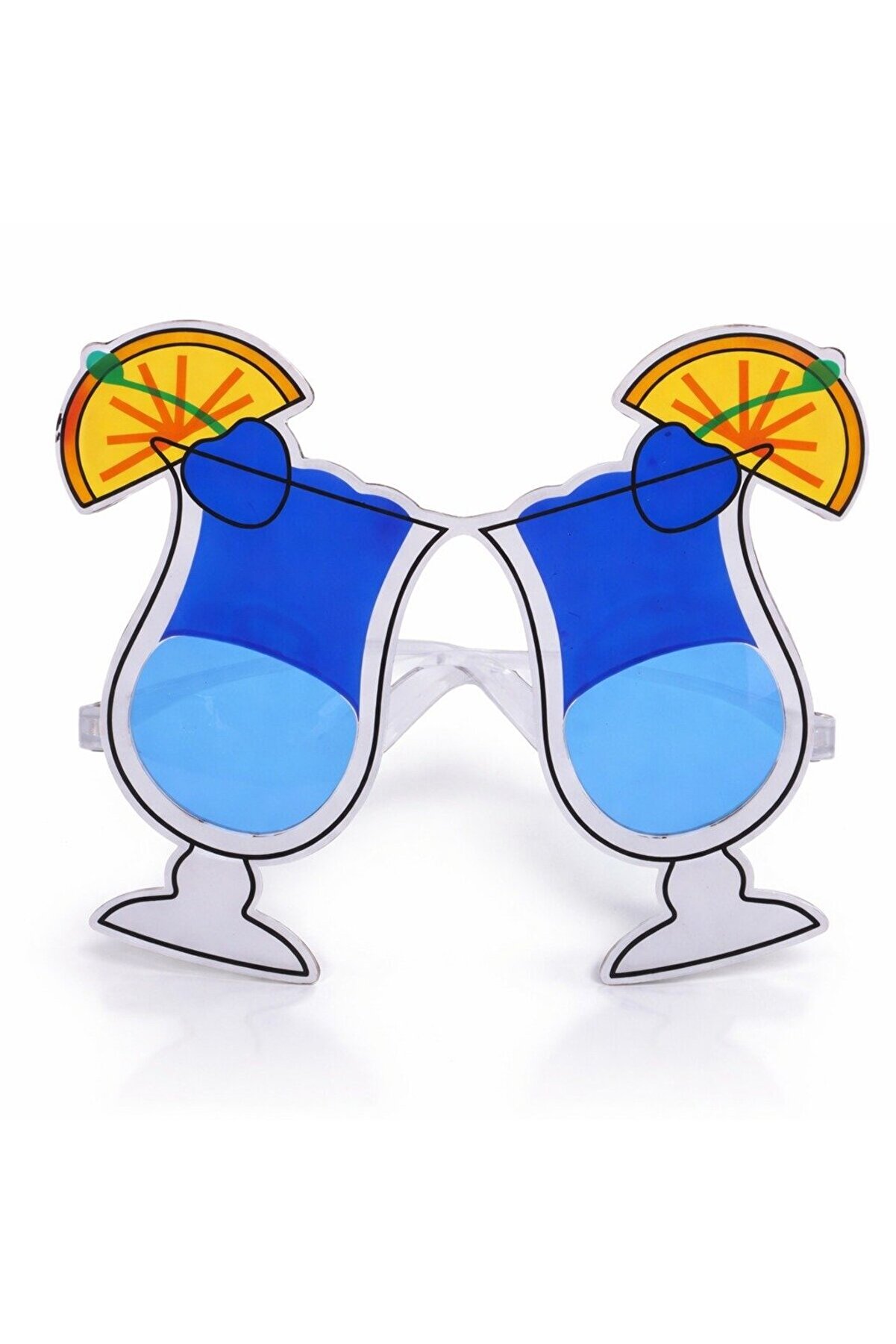 Ethab Ti̇caret Kokteyl Bardak Parti̇ G&ouml;zl&uuml;ğ&uuml; Mavi̇ Renk