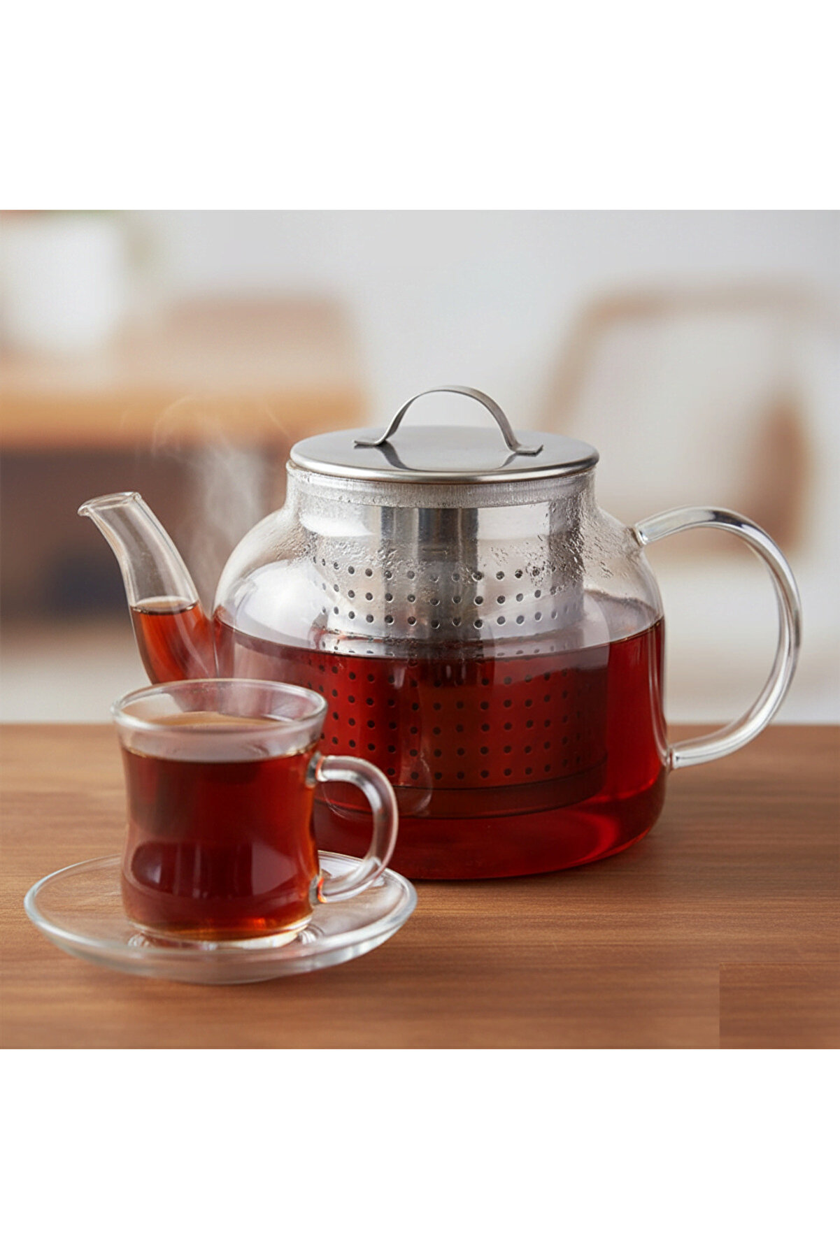 Ethab Ti̇caret &Ccedil;ay S&uuml;zgeci̇ B&uuml;y&uuml;k Boy Paslanmaz &Ccedil;eli̇k Demli̇k İ&ccedil;i̇ &Ccedil;ay S&uuml;zgeci̇ Geni̇ş Haci̇mli̇ Ve Dalı