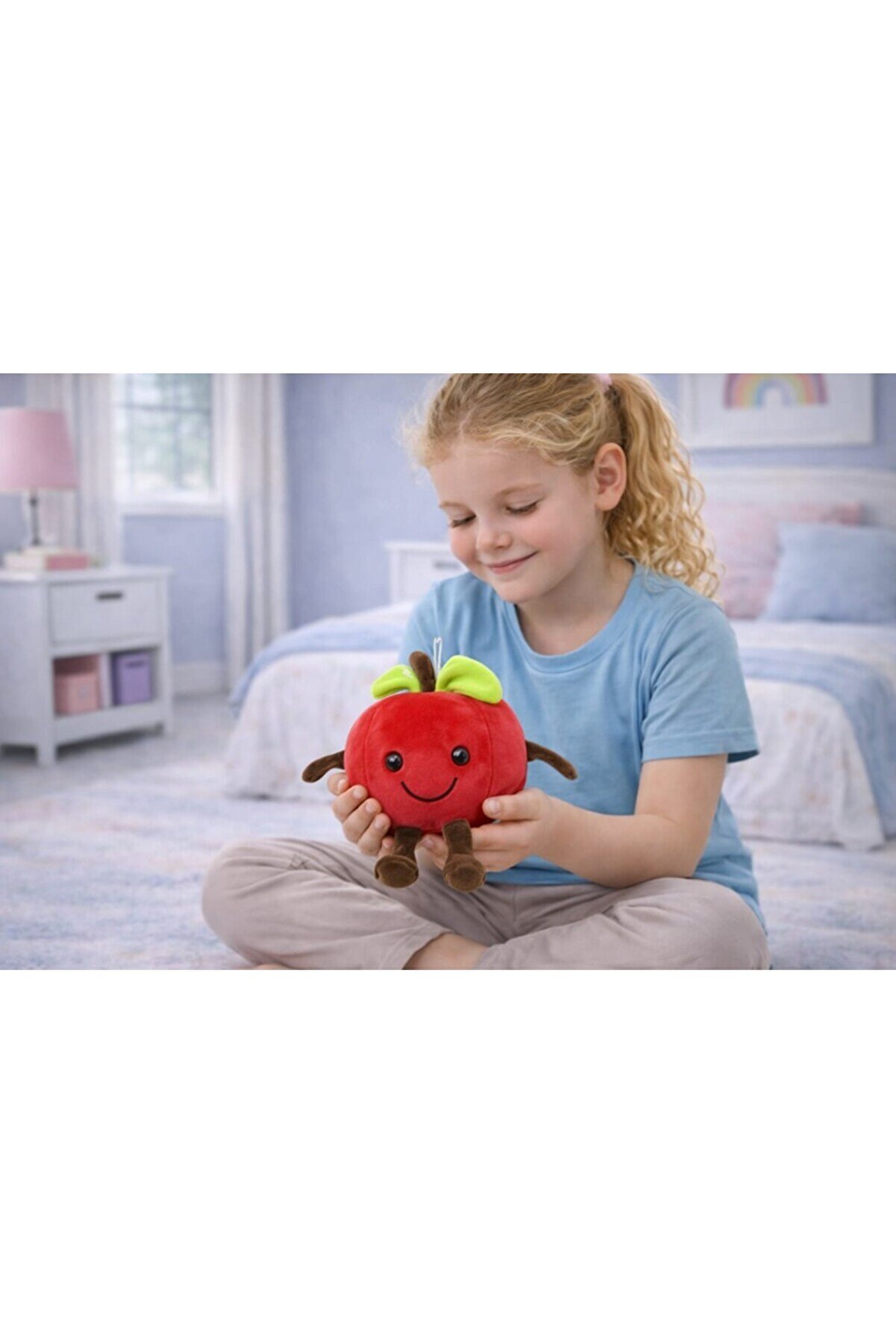 Ethab Ti̇caret Peluş Meyveler 23 Cm - Elma