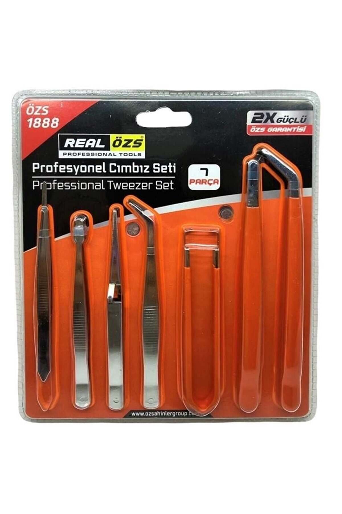 Ethab Ti̇caret Real &Ouml;zs 1888 Profesyonel Cımbız Seti̇ 7 Par&ccedil;a