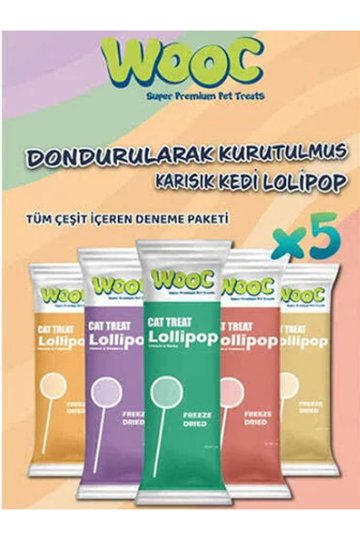 Ethab Ti̇caret Karışık Kedi̇ &Ouml;d&uuml;l&uuml; Loli̇pop 1.4 Gr