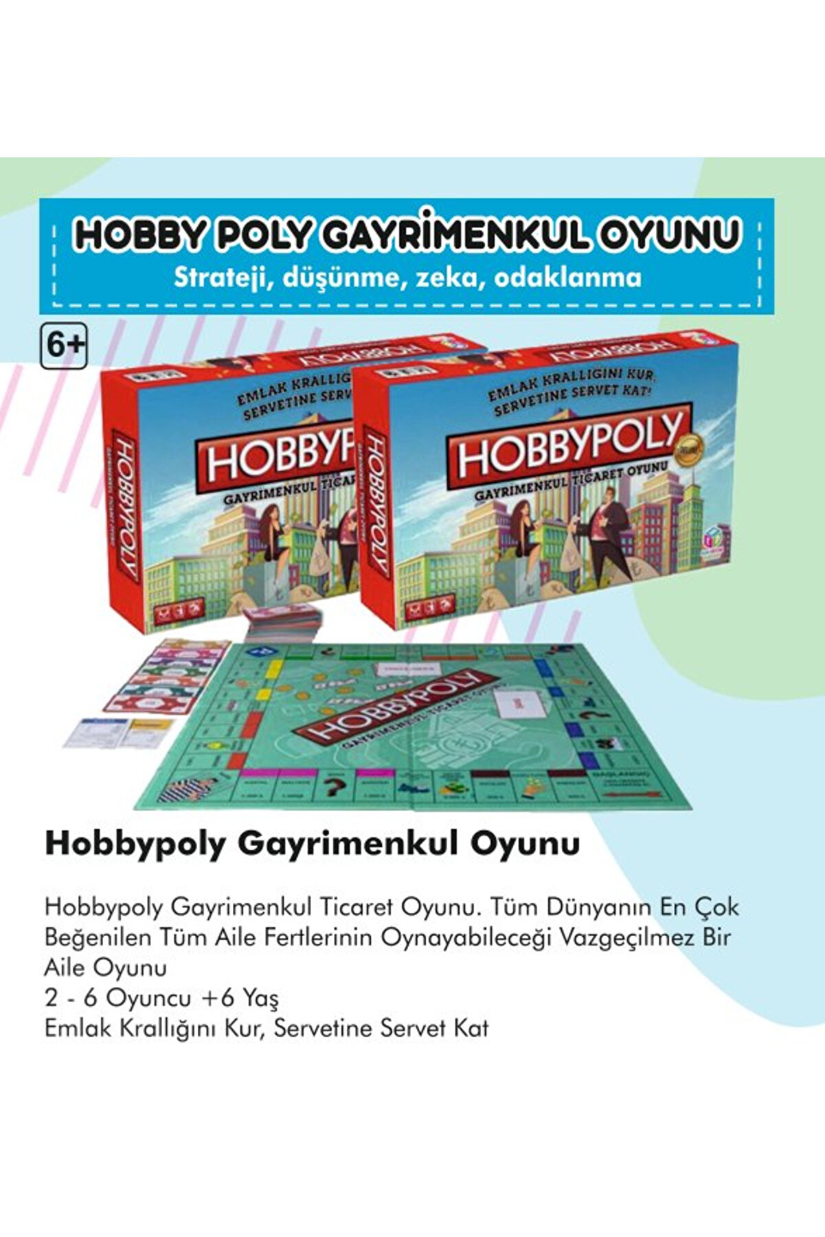 Ethab Ti̇caret Hobby Poly Gayri̇menkul Emlak Ti̇careti̇ Oyunu