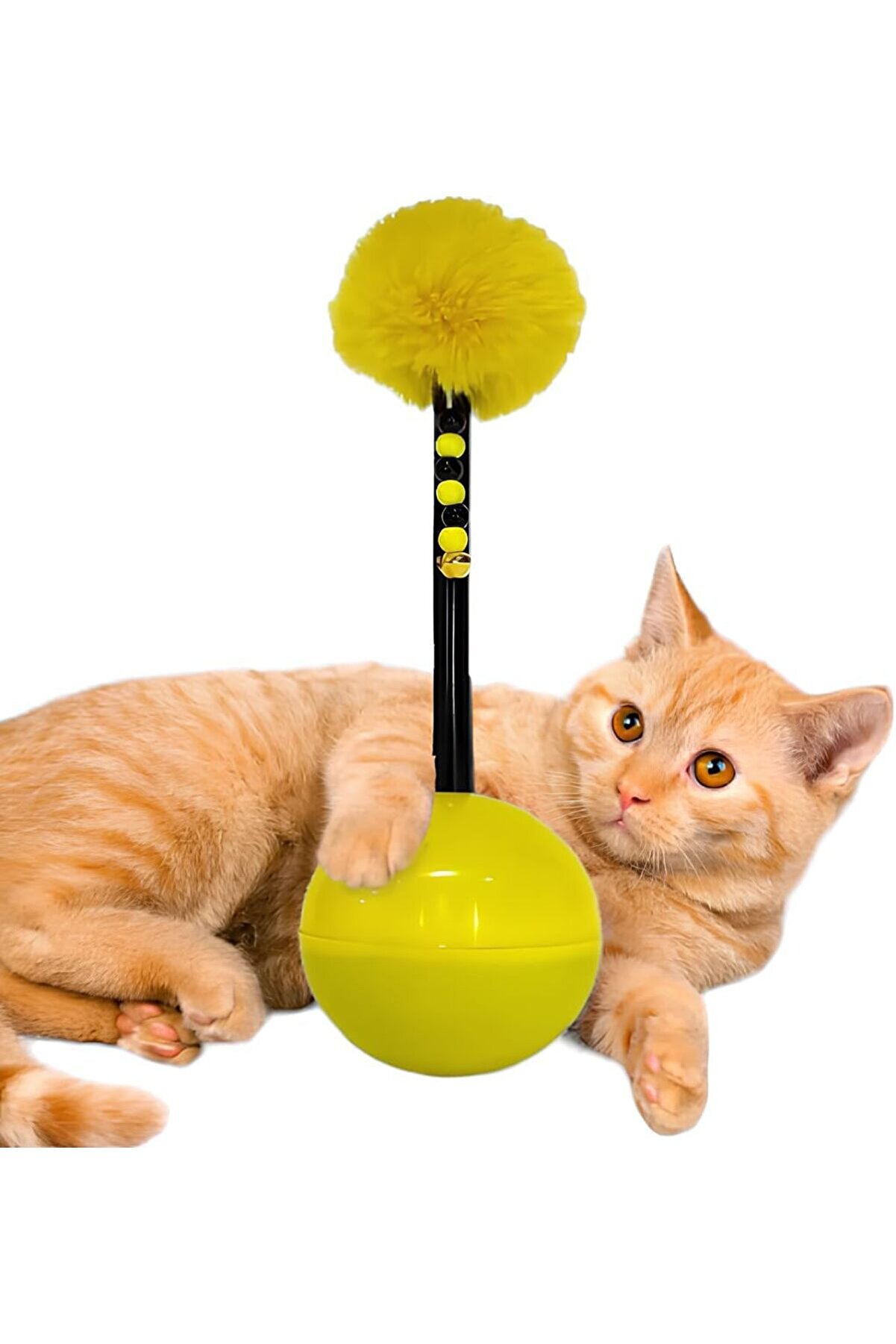 Ethab Ti̇caret Dev Hacıyatmaz Kedi̇ Oyuncağı Xxl 33 Cm T&uuml;yl&uuml; Zi̇lli̇ Oyuncak 1 Adet