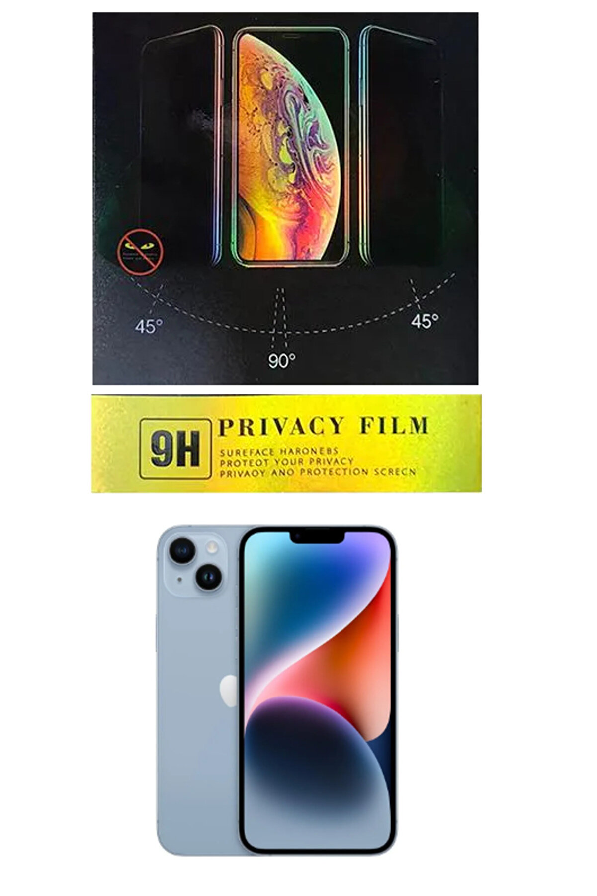 Ethab Ti̇caret İphone 12 Hayalet Ekran Koruyucu Kırılmaz Cam