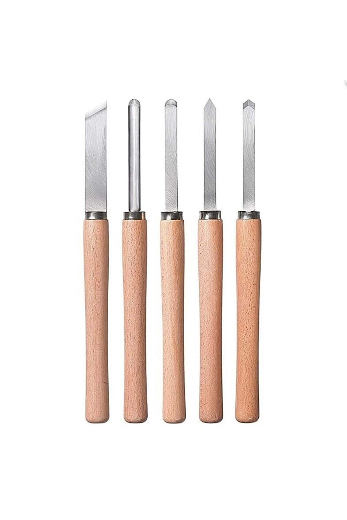 Ethab Ti̇caret Kwb 5 Par&ccedil;a Ahşap Torna Bı&ccedil;ak Seti̇