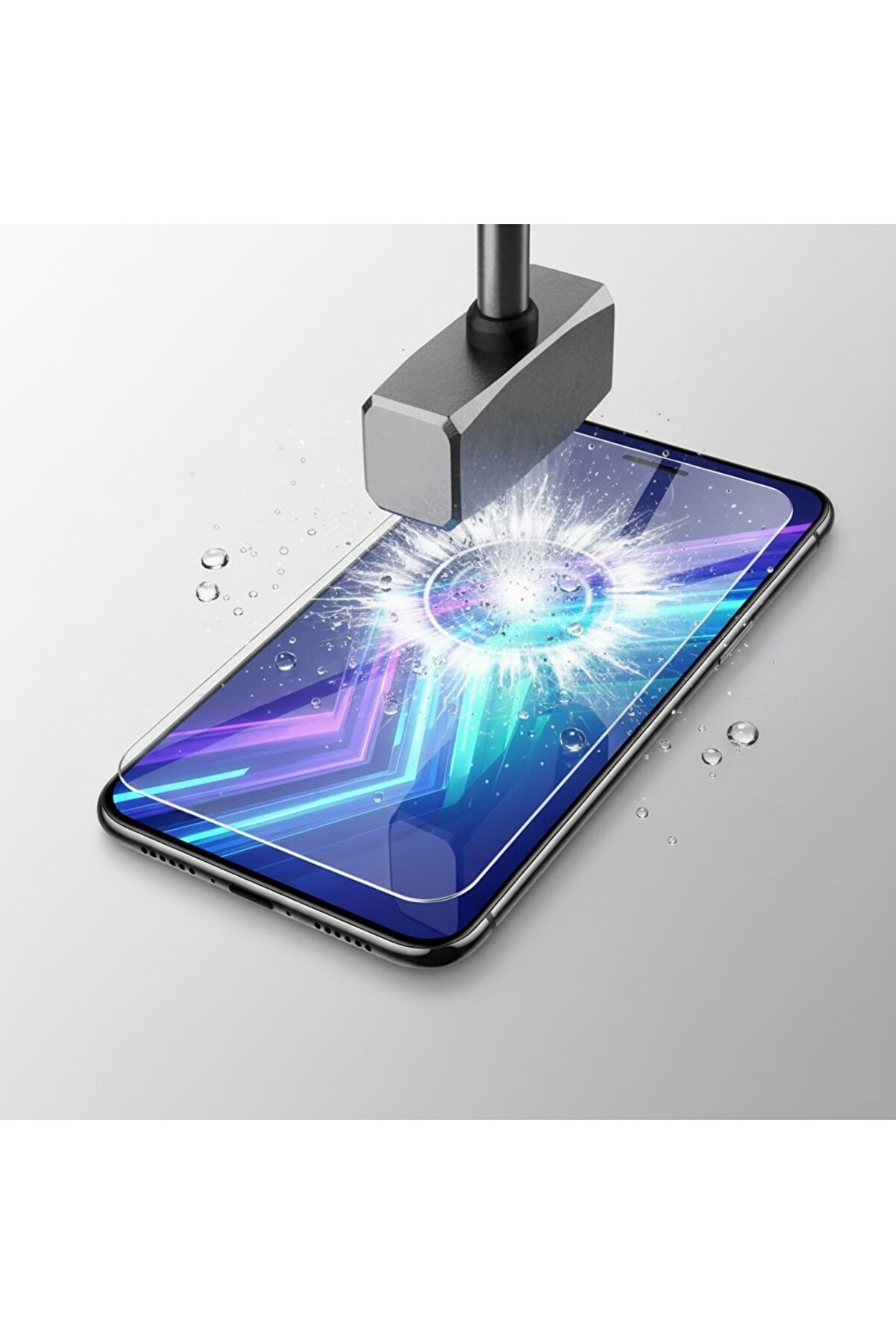 Ethab Ti̇caret İphone 15 Pro Max Ekran Koruyucu Kırılmaz Cam &Ccedil;ıtalı Koruyucu