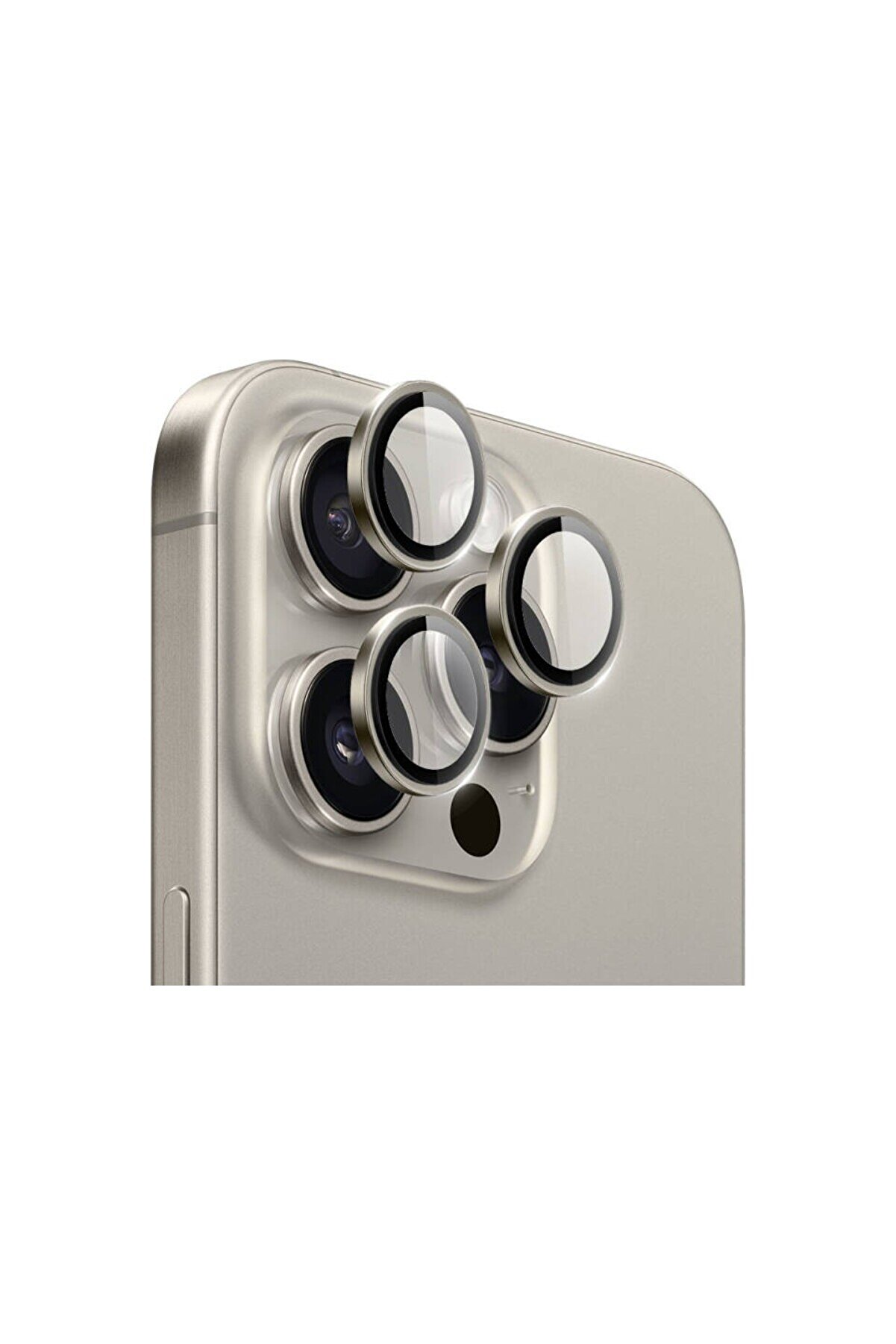 Ethab Ti̇caret İphone 16 Pro Kamera Lens Koruyucu Naturel