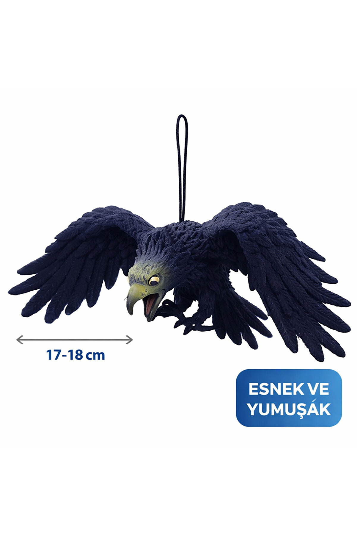 Ethab Ti̇caret Asılabi̇li̇r Lateks Kartal Dekor S&uuml;s&uuml; Si̇yah 17-18 Cm