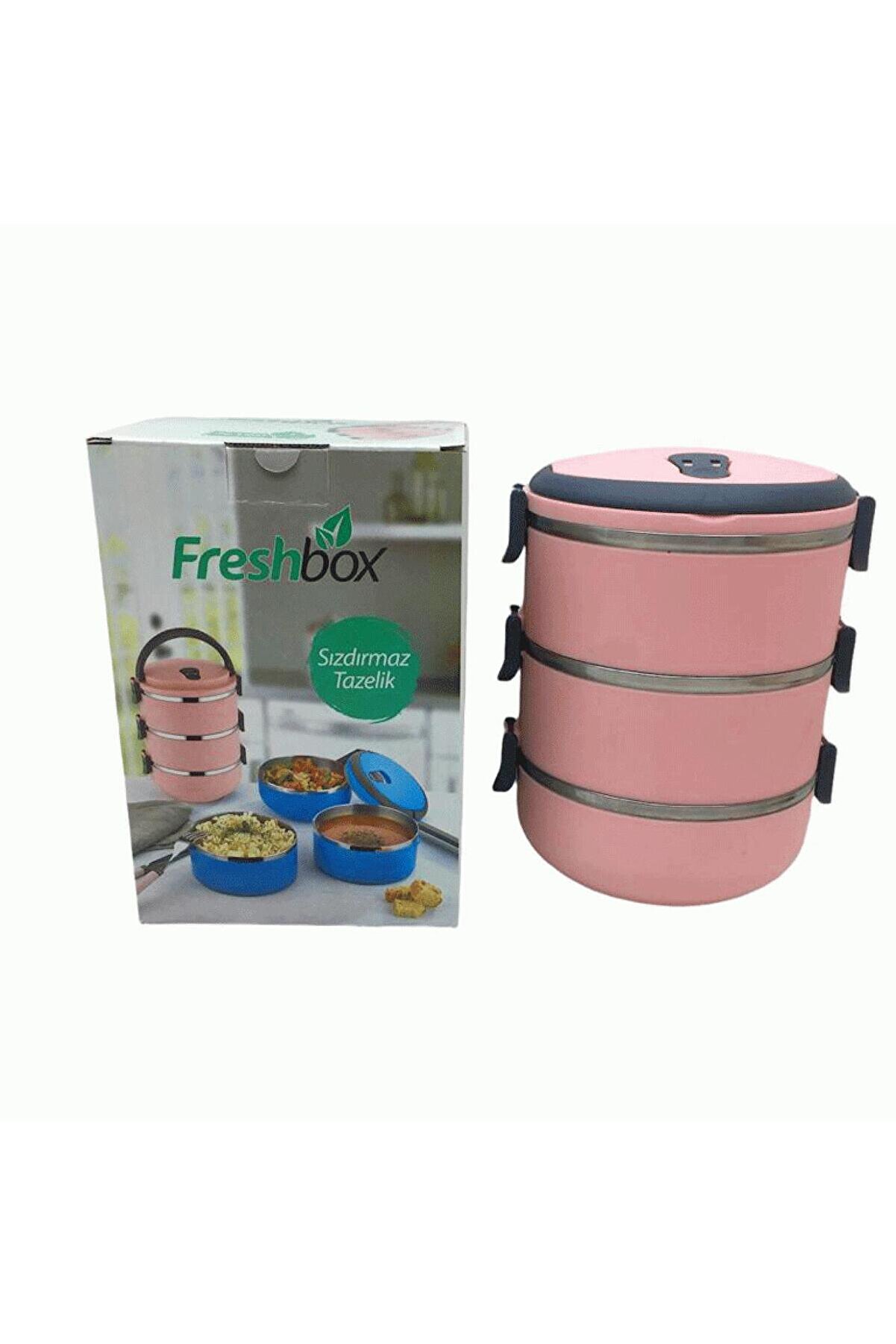 Go İthalat A&ccedil;ık Pembe 3L&uuml; Sefer Tası Saklama Kabı 1.8Lt