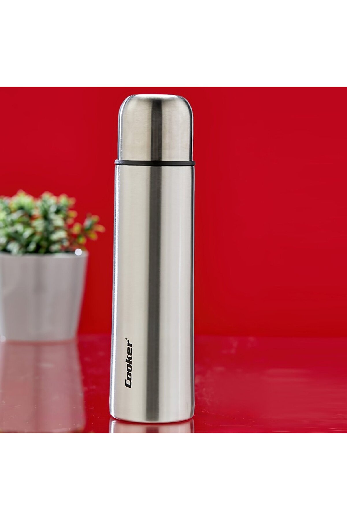 Go İthalat 0.5Lt Krom Termos Paslanmaz &Ccedil;eli̇k - Sızdırmaz Kapak = Bardak