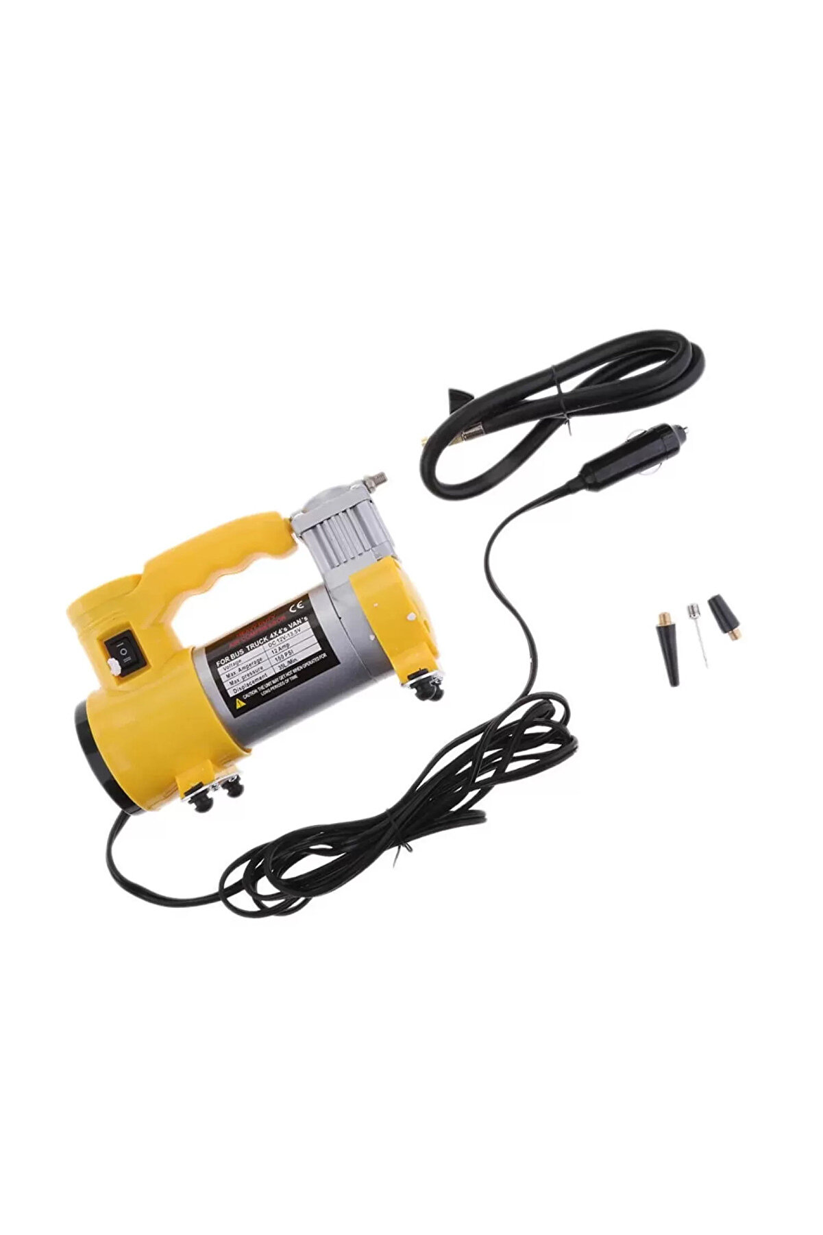 Go İthalat Oto Araba Lasti̇k Şi̇şi̇rme Kompres&ouml;r&uuml; Pompası Işıklı 150 Psı Yage