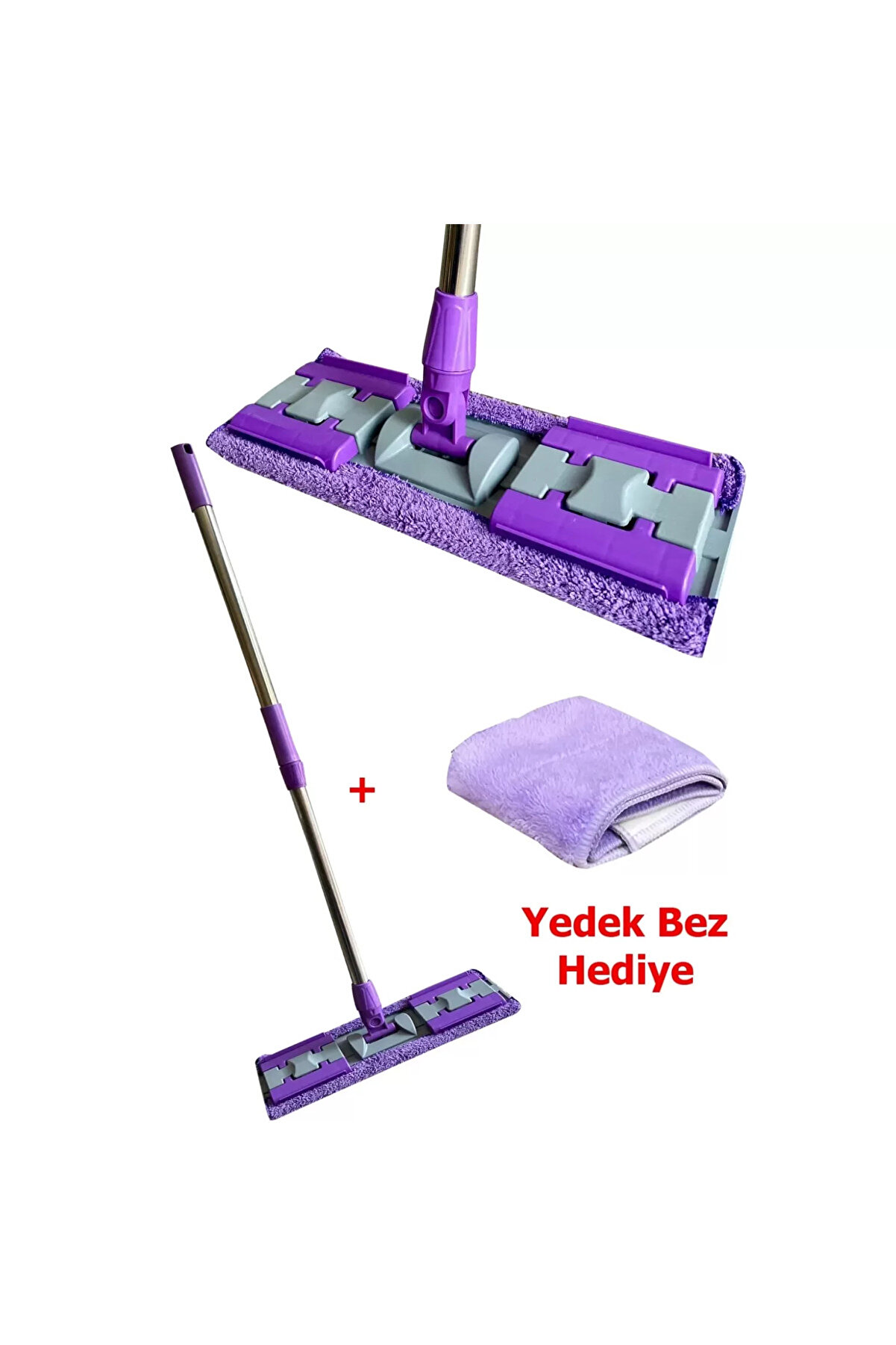 Go İthalat Mandallı Mop Seti̇ Yer Duvar Tavan Cam Mopu T&uuml;m Y&uuml;zeyler İ&ccedil;i̇n