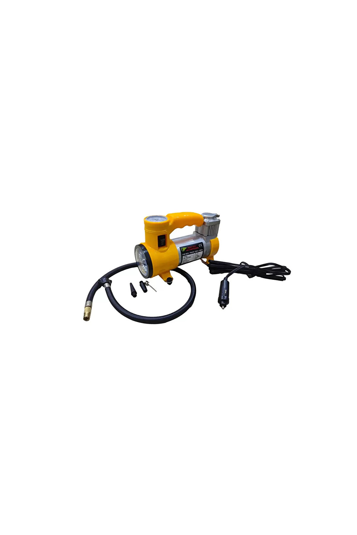 Go İthalat Elektri̇kli̇ Araba Lasti̇k Şi̇şi̇rme / 150 Psı - 12V / Taşınabi̇li̇r Metal Hava Kompres&ouml;r&uuml;