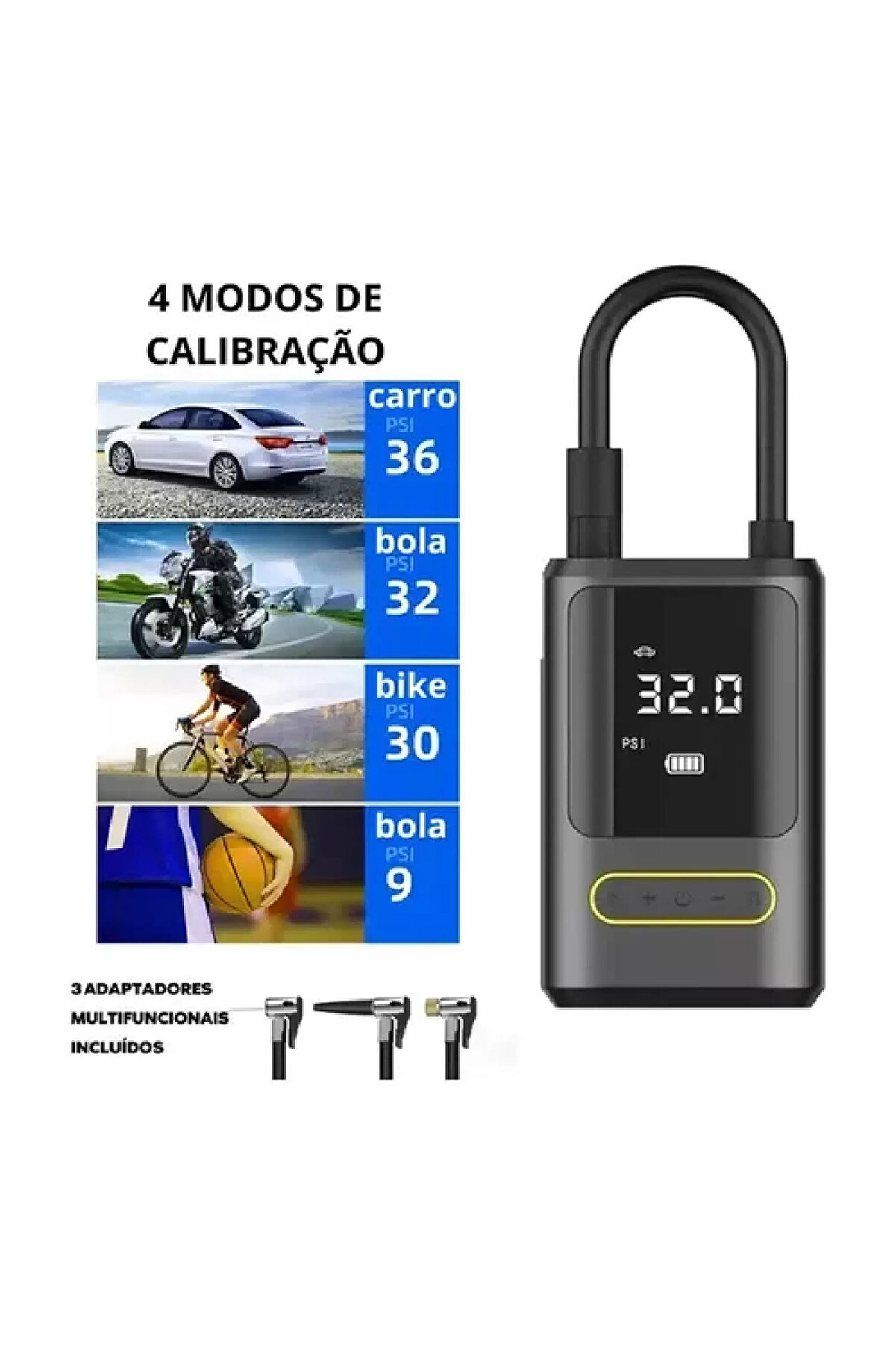 Go İthalat Kablosuz Oto Ara&ccedil; Mi̇ni̇ 4000Mah 150 Psı Işıklı Oto Hava Kompres&ouml;r&uuml; Ka-760