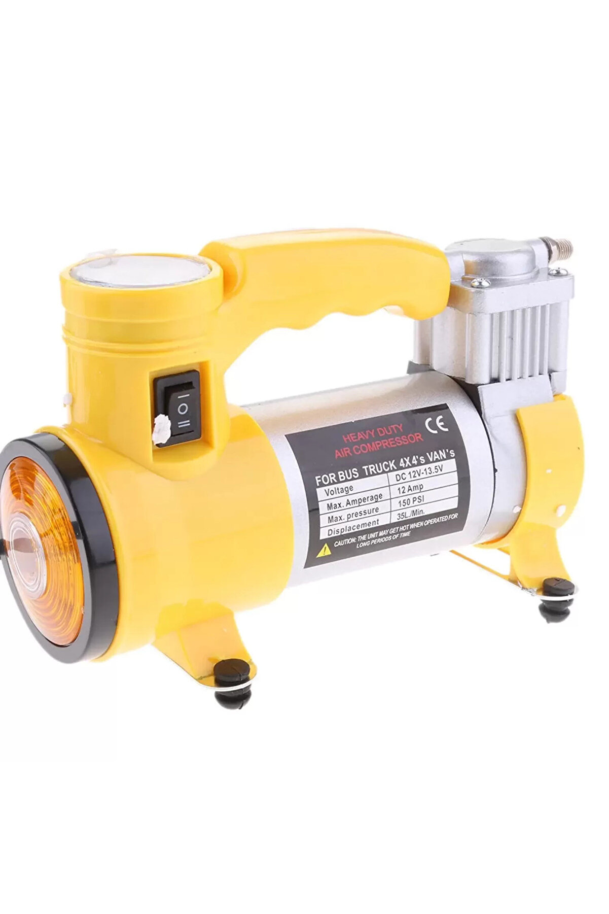 Go İthalat Oto Araba Lasti̇k Şi̇şi̇rme Kompres&ouml;r&uuml; Pompası Işıklı 150 Psı Yage