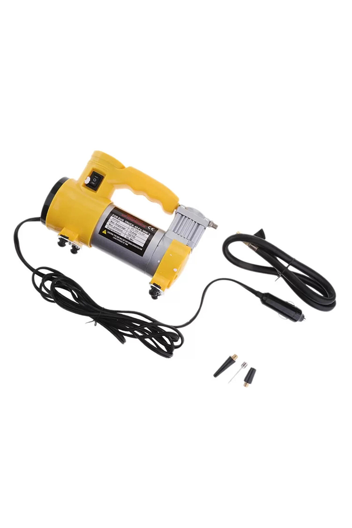 Go İthalat Oto Araba Lasti̇k Şi̇şi̇rme Kompres&ouml;r&uuml; Pompası Işıklı 150 Psı Yage