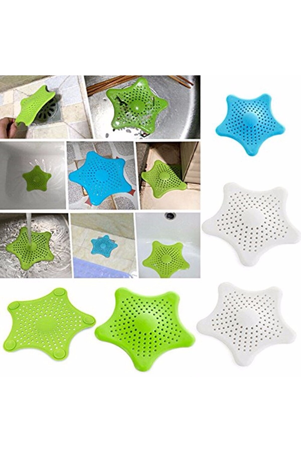 Go İthalat Yıldız S&uuml;zge&ccedil; - Lavabo S&uuml;zgeci̇ - K&uuml;vet S&uuml;zgeci̇