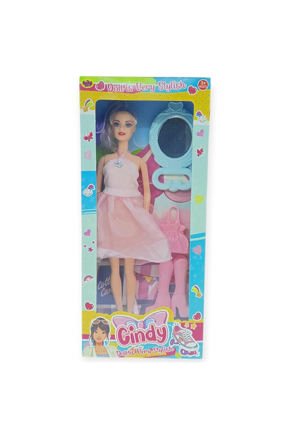 Ethab Ti̇caret Moda Seti̇ - Aksesuarlı 30 Cm Bebek Seti̇