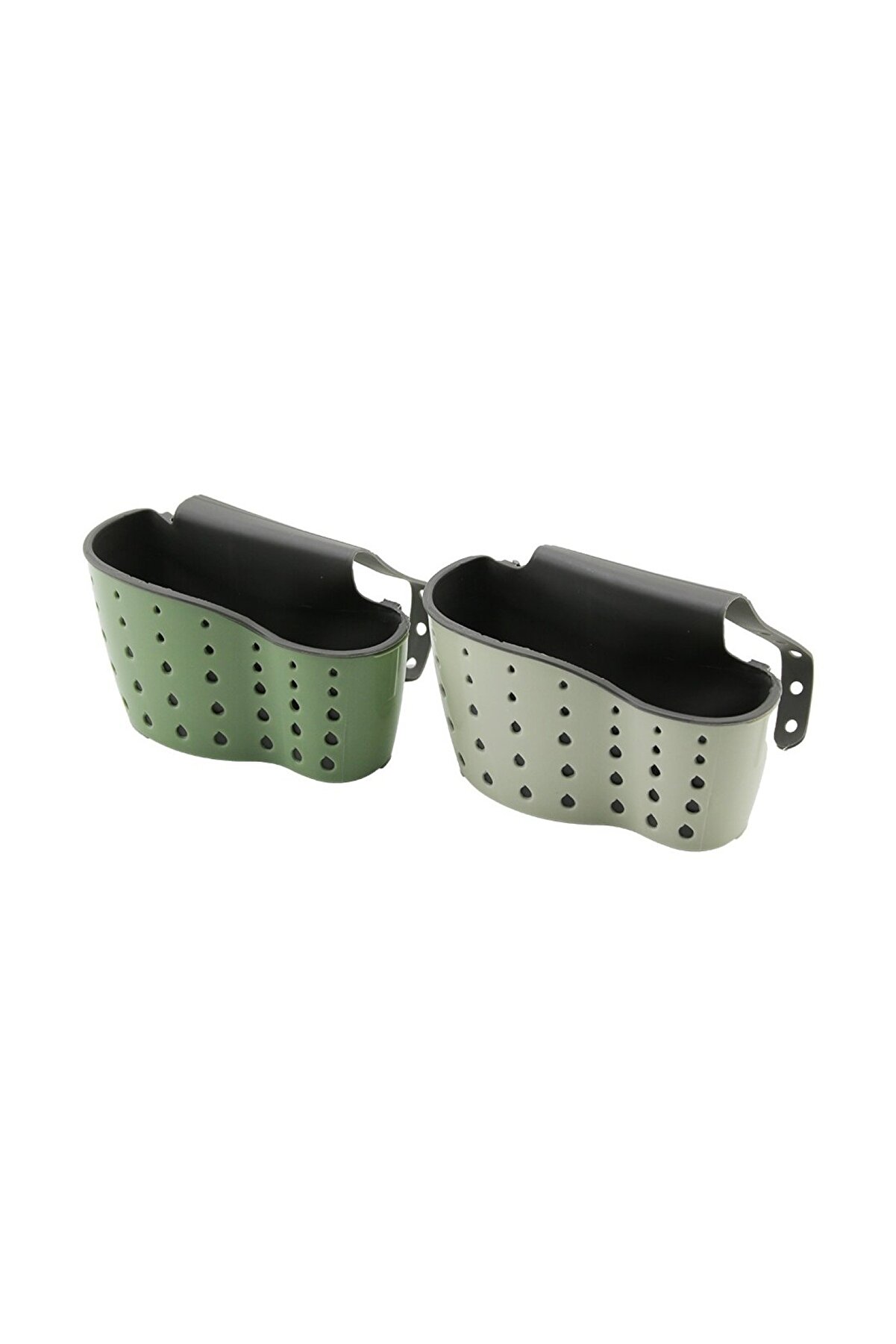 Go İthalat Si̇li̇kon Sabunluk Renkli̇ Plasti̇k Kılıflı=Su Damlası Desenli̇ Si̇li̇kon Ayarlı Askılıklı