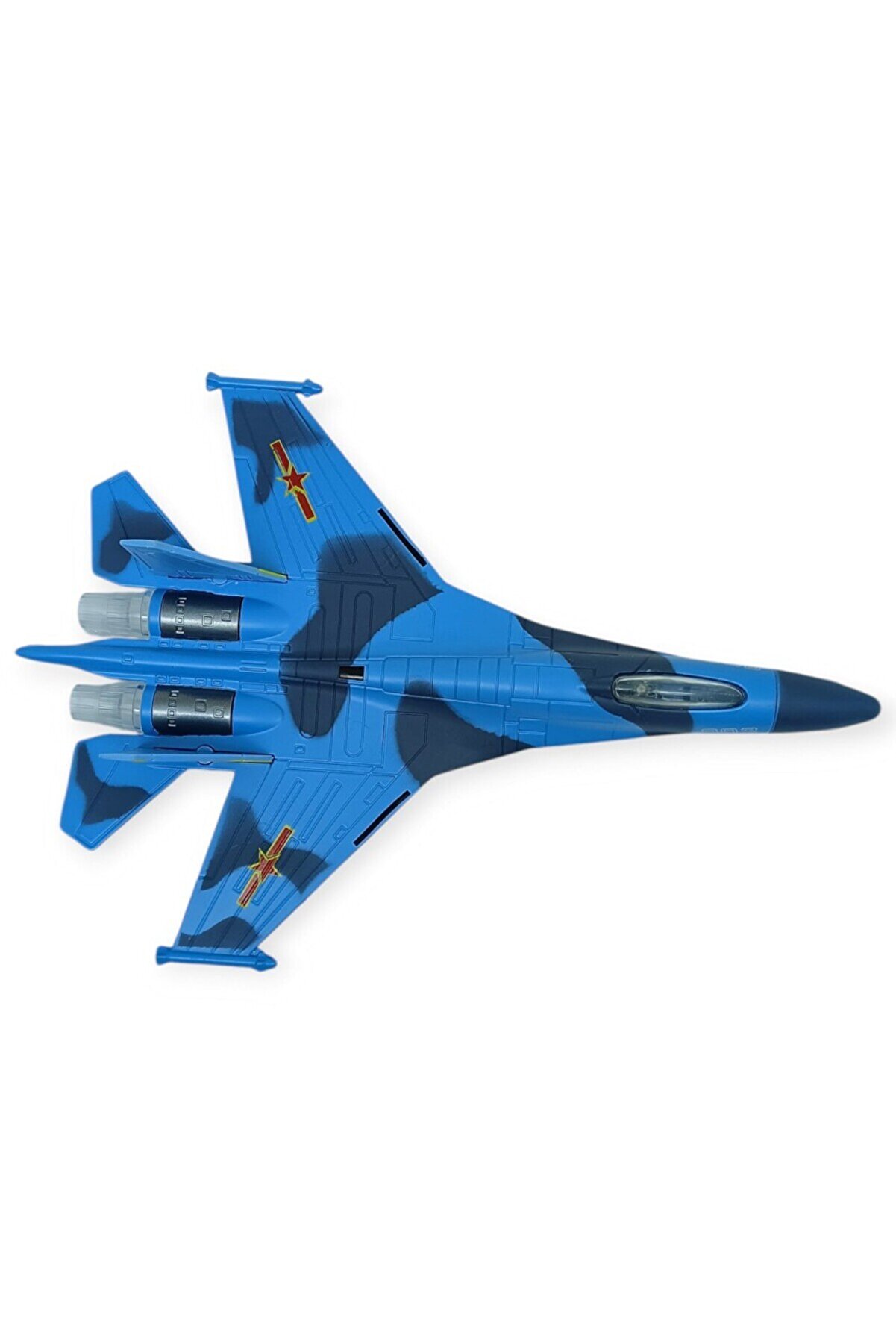 Ethab Ti̇caret &Ccedil;ek Bırak Metal U&ccedil;ak Sesli̇ Işıklı 22 Cm - Mavi̇