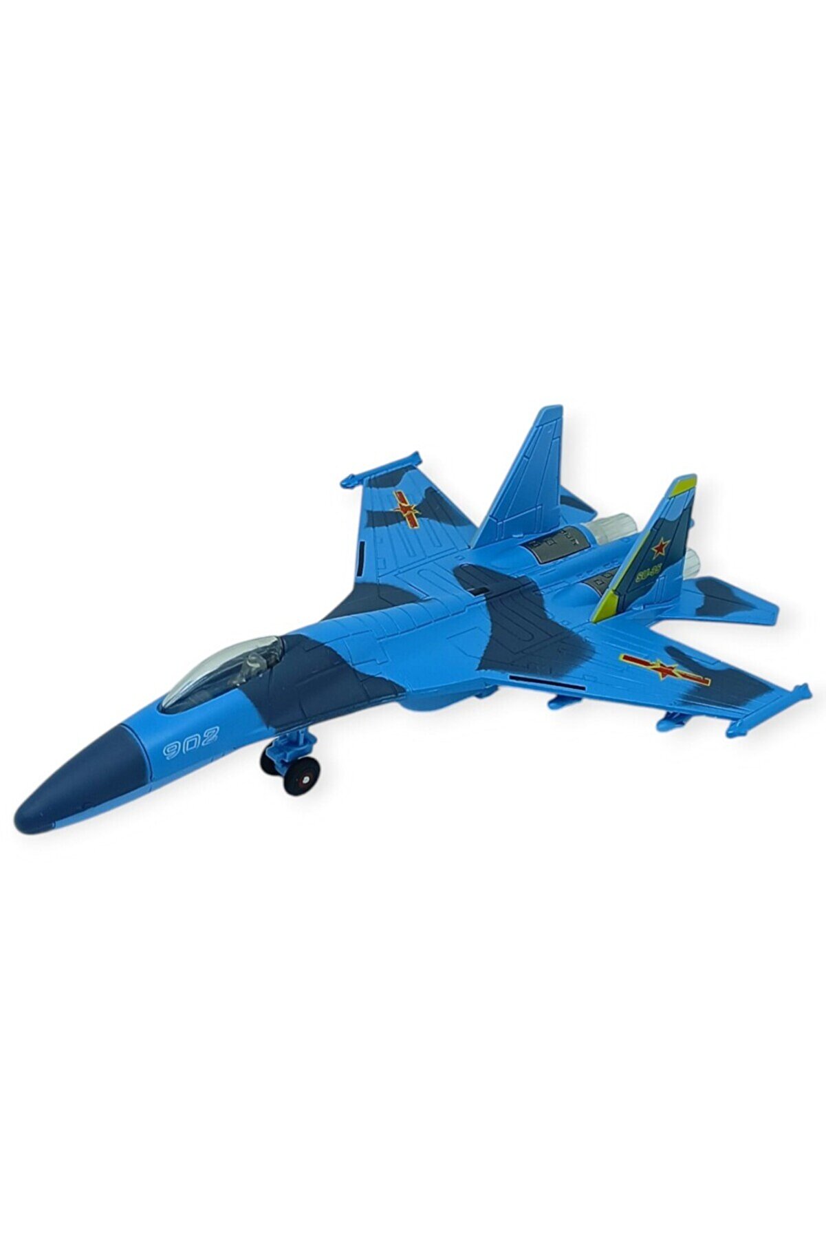 Ethab Ti̇caret &Ccedil;ek Bırak Metal U&ccedil;ak Sesli̇ Işıklı 22 Cm - Mavi̇