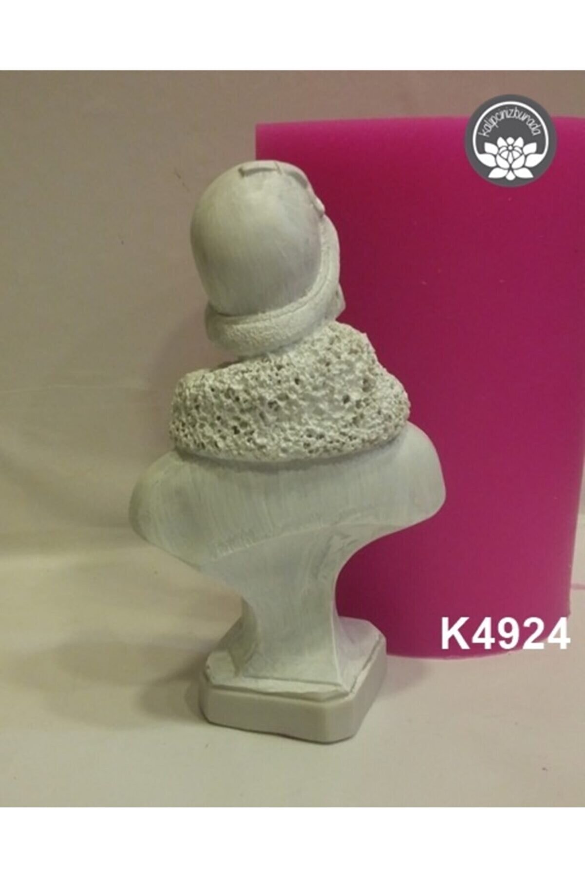 Kalıpcınızburada Kürklü Kadın Bi̇blo Si̇li̇kon Kalıp