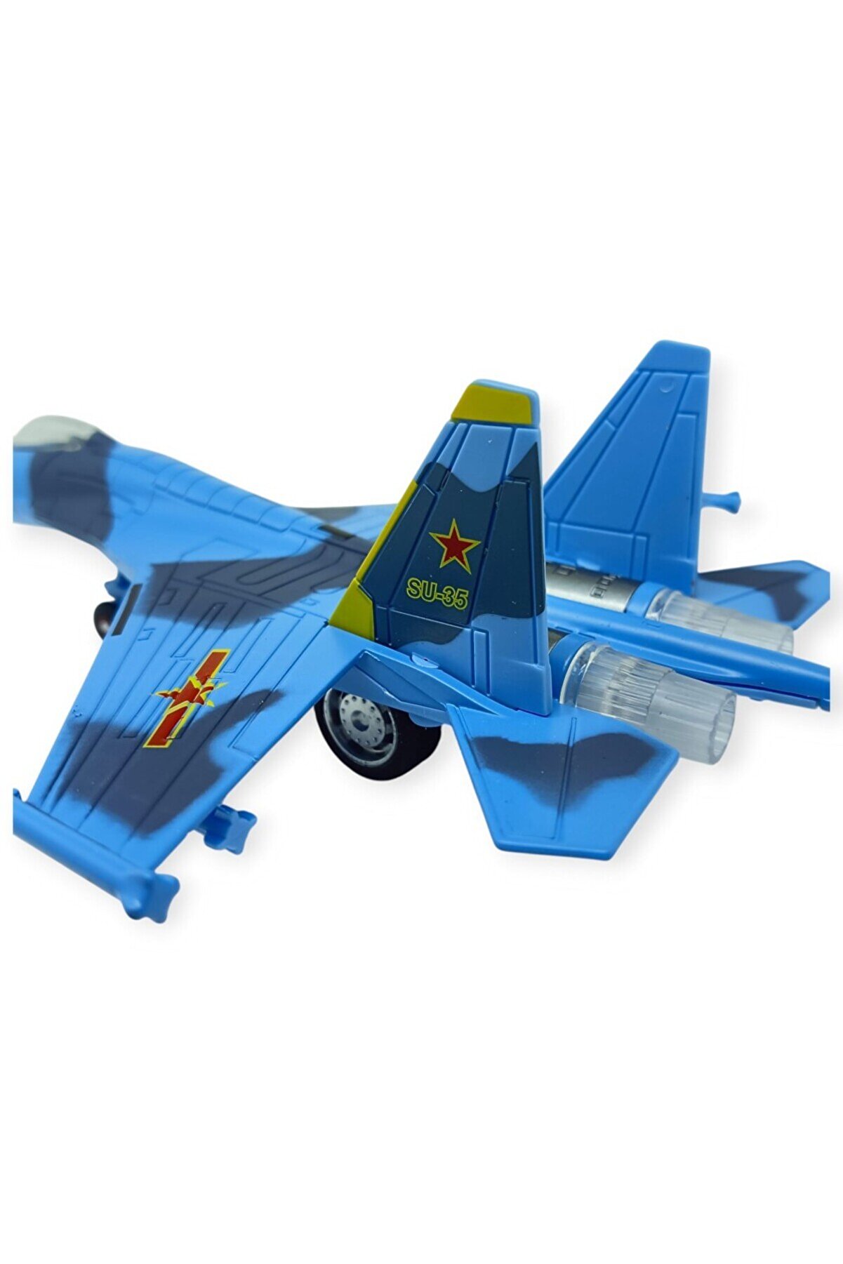 Ethab Ti̇caret &Ccedil;ek Bırak Metal U&ccedil;ak Sesli̇ Işıklı 22 Cm - Mavi̇