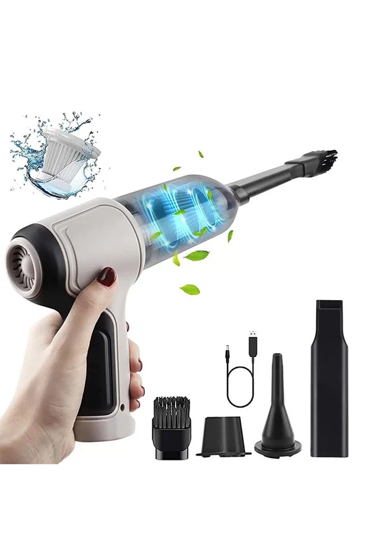 Go İthalat Şarj Edi̇lebi̇li̇r El Ti̇pi̇ &Ccedil;ok Fonksi̇yonlu Ara&ccedil; Ve Ev S&uuml;p&uuml;rgesi̇ Jb-107