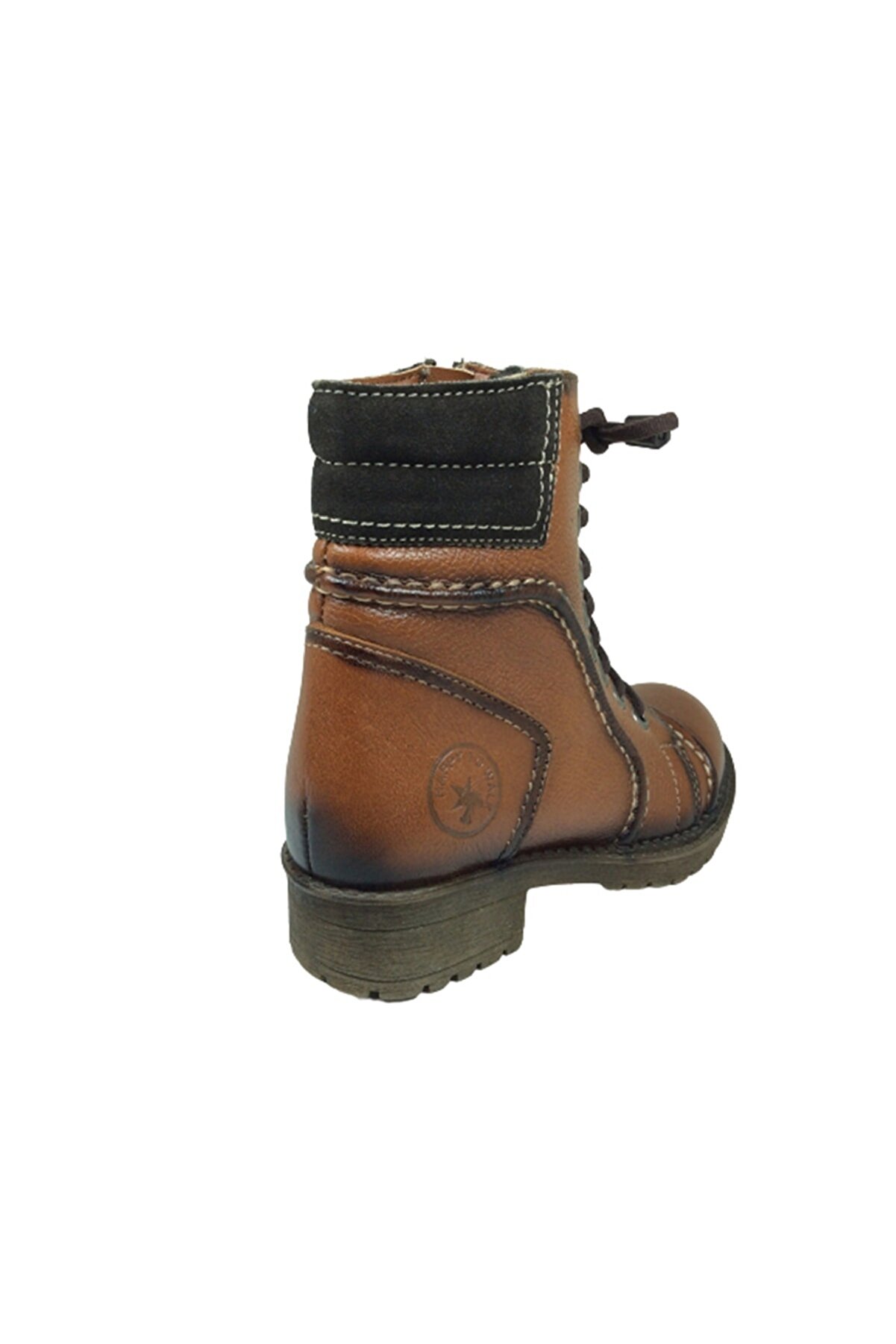 Ortopedi̇ka Pati̇k Kız Çocuk Bot Taba Bağcıklı Fermuarlı % 100 Deri̇ Ortopedi̇ka Anatomi̇k