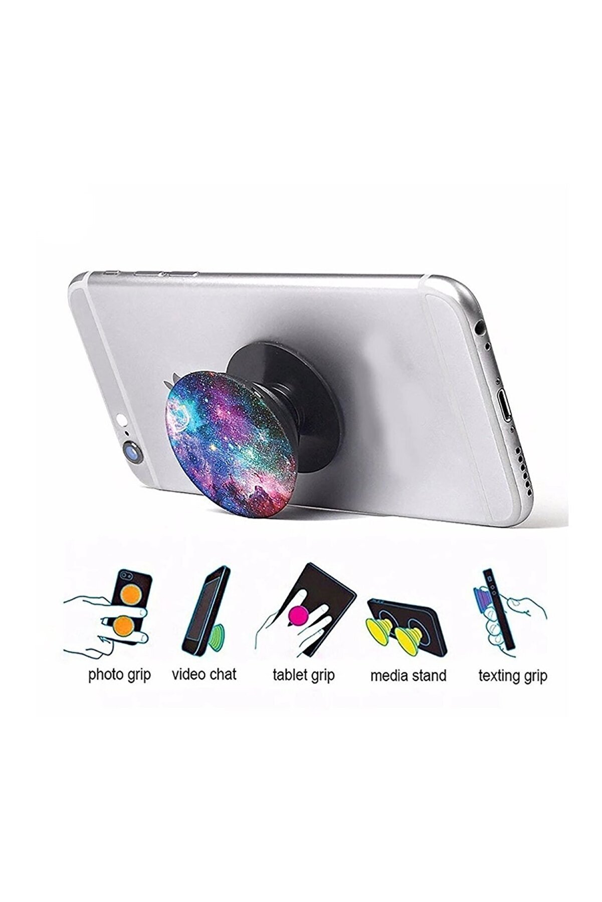 Hondep Popsocket Telefon Parmak Tutucu 3D Si̇li̇kon