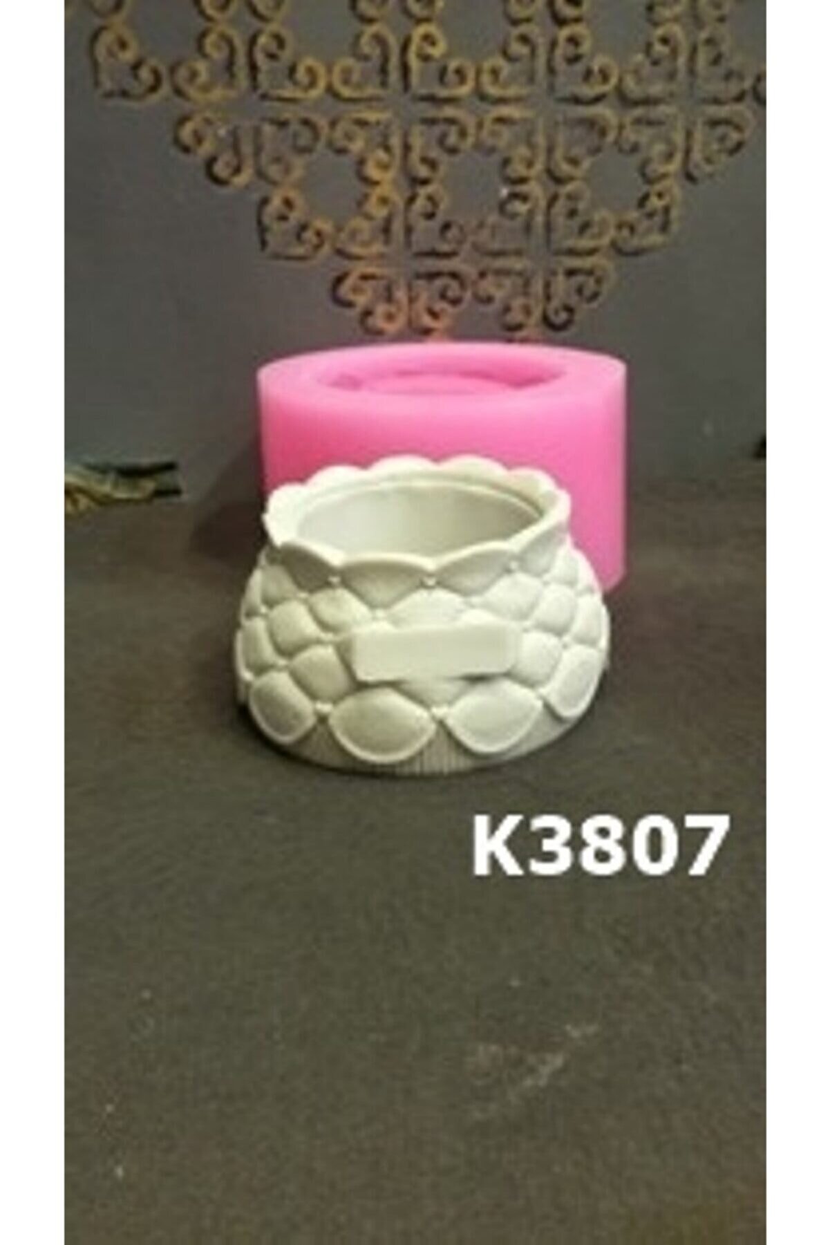 Kalıpcınızburada Desenli̇ Sculent Saksı Si̇li̇kon Kalıp - K3807