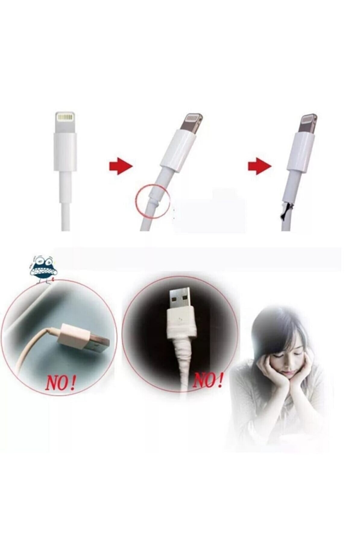 Hondep Şarj Aleti̇ Kablo Koruyucu Kordon Koruma Kopma Önleyi̇ci̇ Spi̇ral Kablo Koruyucu Kılıf