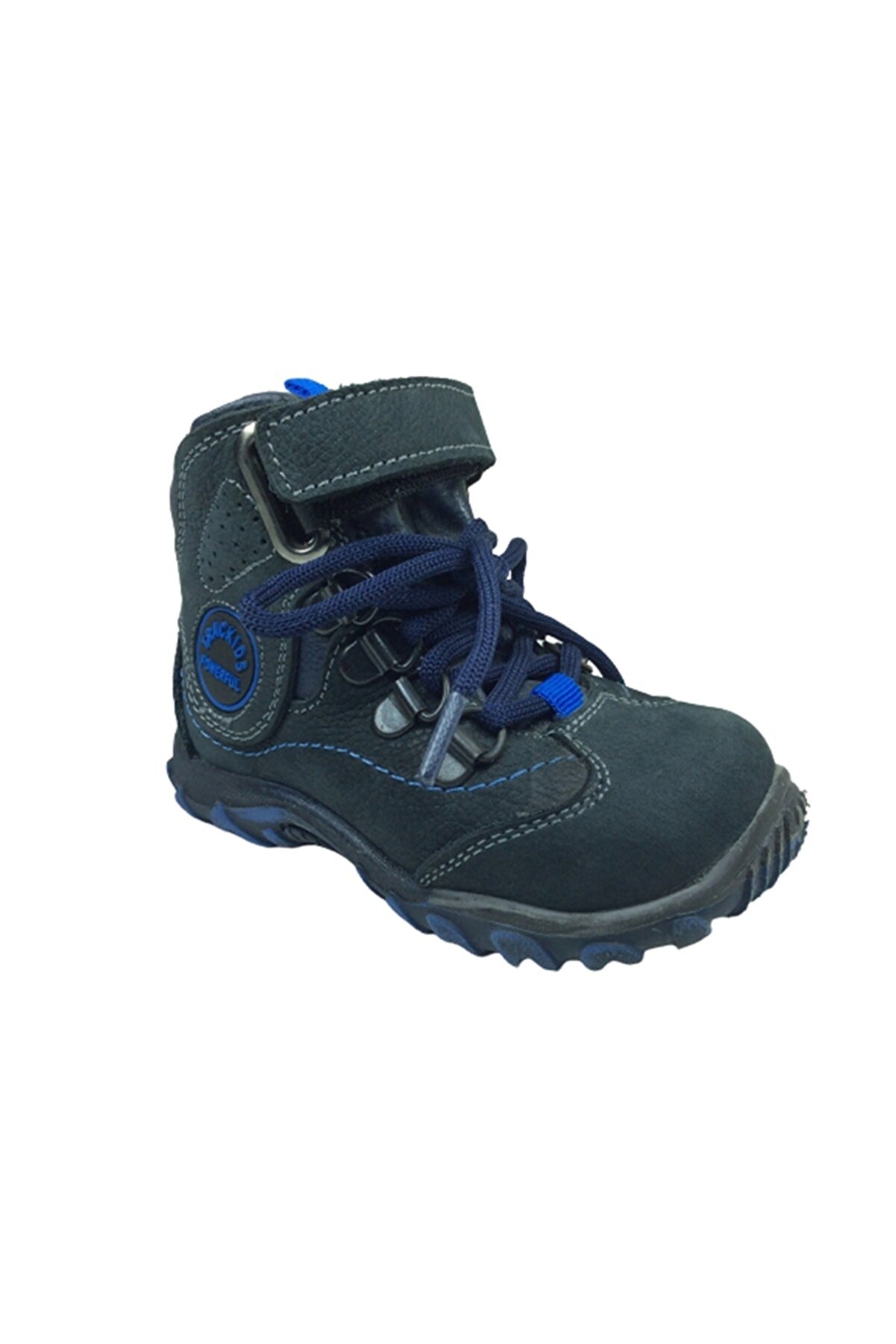 Ortopedi̇kal Tedi̇x Bebe Erkek Çocuk Bot Laci̇vert Track Bağcık Ve Cırtlı % 100 Deri̇ Anatomi̇k.