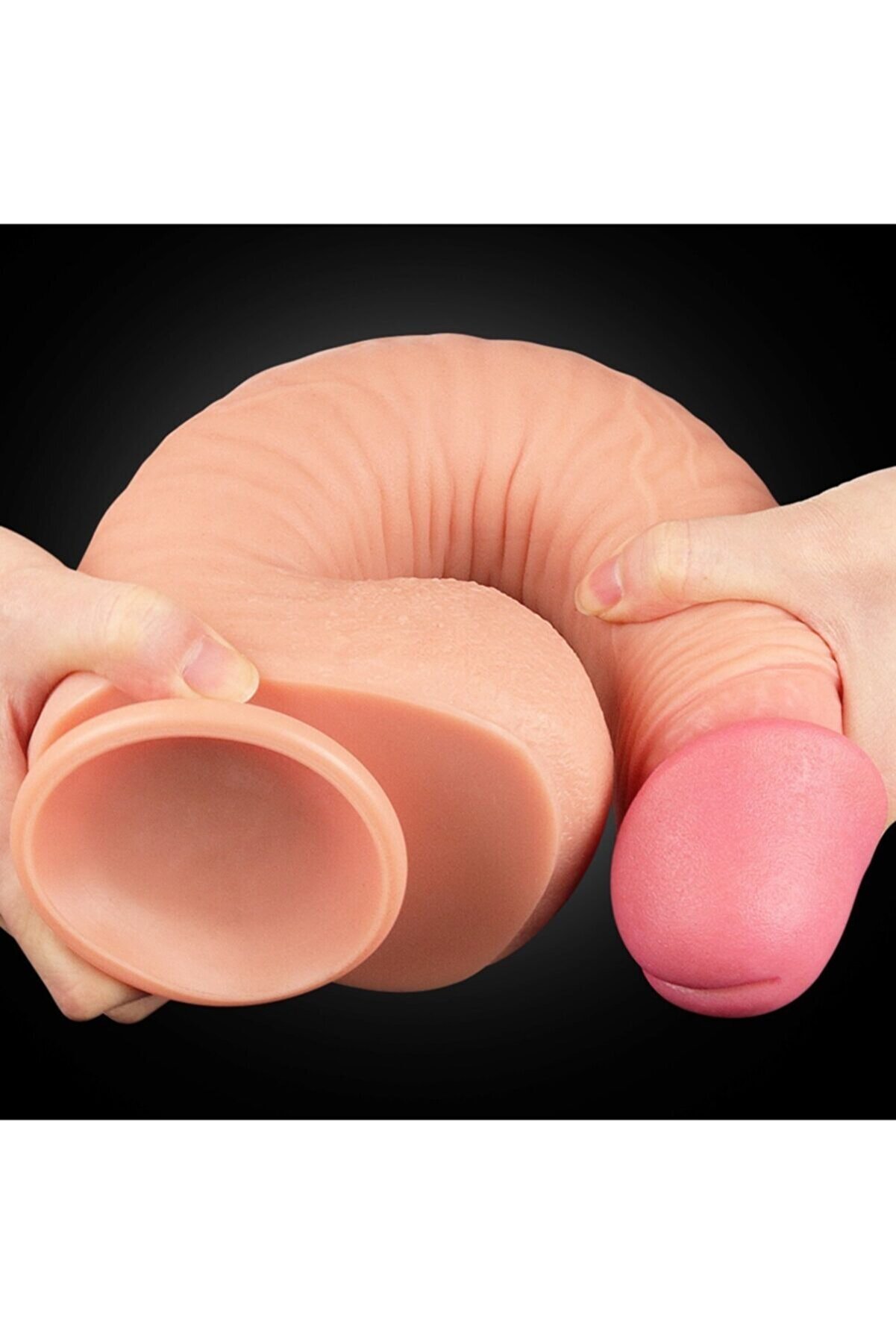 Meyrabest Lovetoy Nature Cock Ekstra Yumuşak &Ouml;zel &Ccedil;i̇ft Dokulu 26 Cm Reali̇sti̇k Peni̇s Lv411013