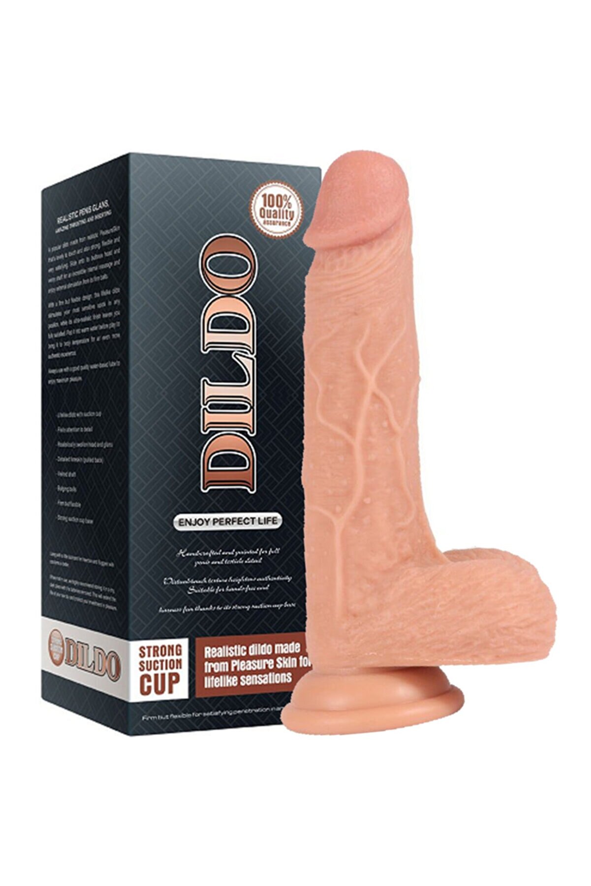 Meyrabest Di̇ldo Seri̇es Ekstra Yumuşak &Ccedil;i̇ft Katmanlı Reali̇sti̇k Peni̇s 19.5 Cm