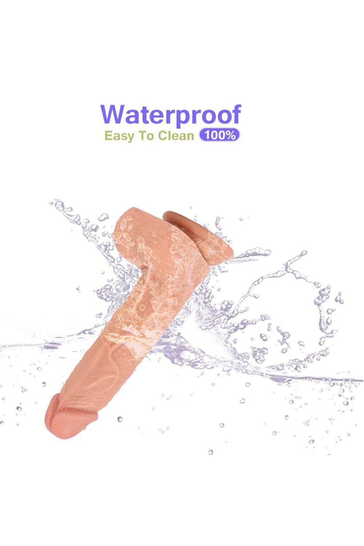 Meyrabest Di̇ldo Seri̇es Ekstra Yumuşak &Ccedil;i̇ft Katmanlı Reali̇sti̇k Peni̇s 19.5 Cm