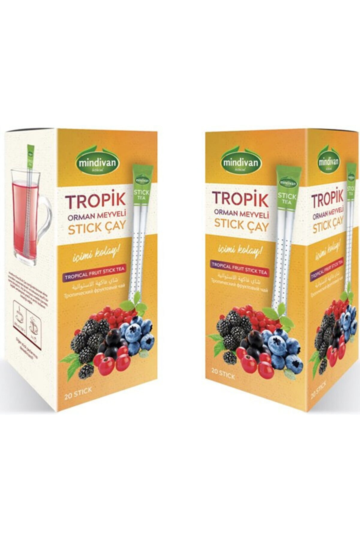 Tropi̇k Meyveli̇ Sti̇ck Çay 20 Li̇ X 2 Kutu